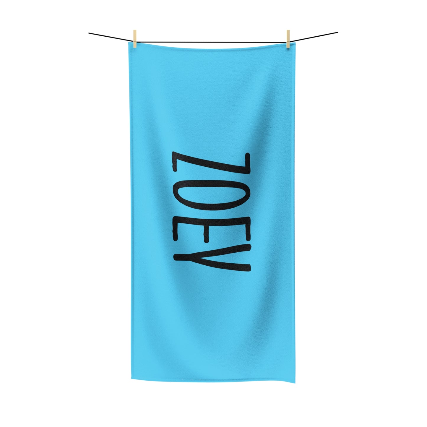 Aqua Personalized Beach Towel, Custom Name Pool Towel, Girls Trip and Vacation Towels Gift for Bridesmaids Bachelorette Gift Idea