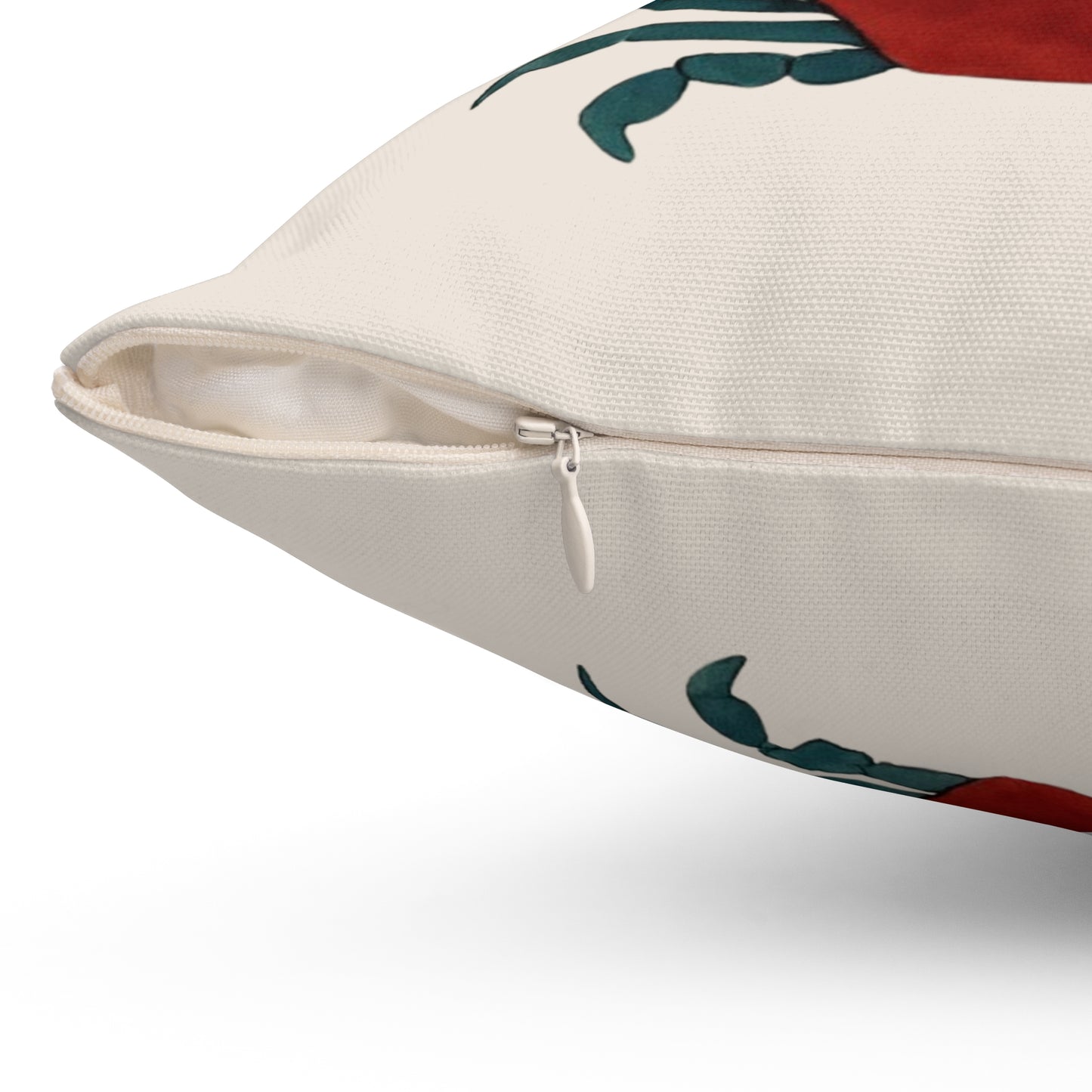 Vibrant Crab Pillow, Fisherman Aesthetic Home Decor, Vibrant Coastal Decor, Maine Decor,