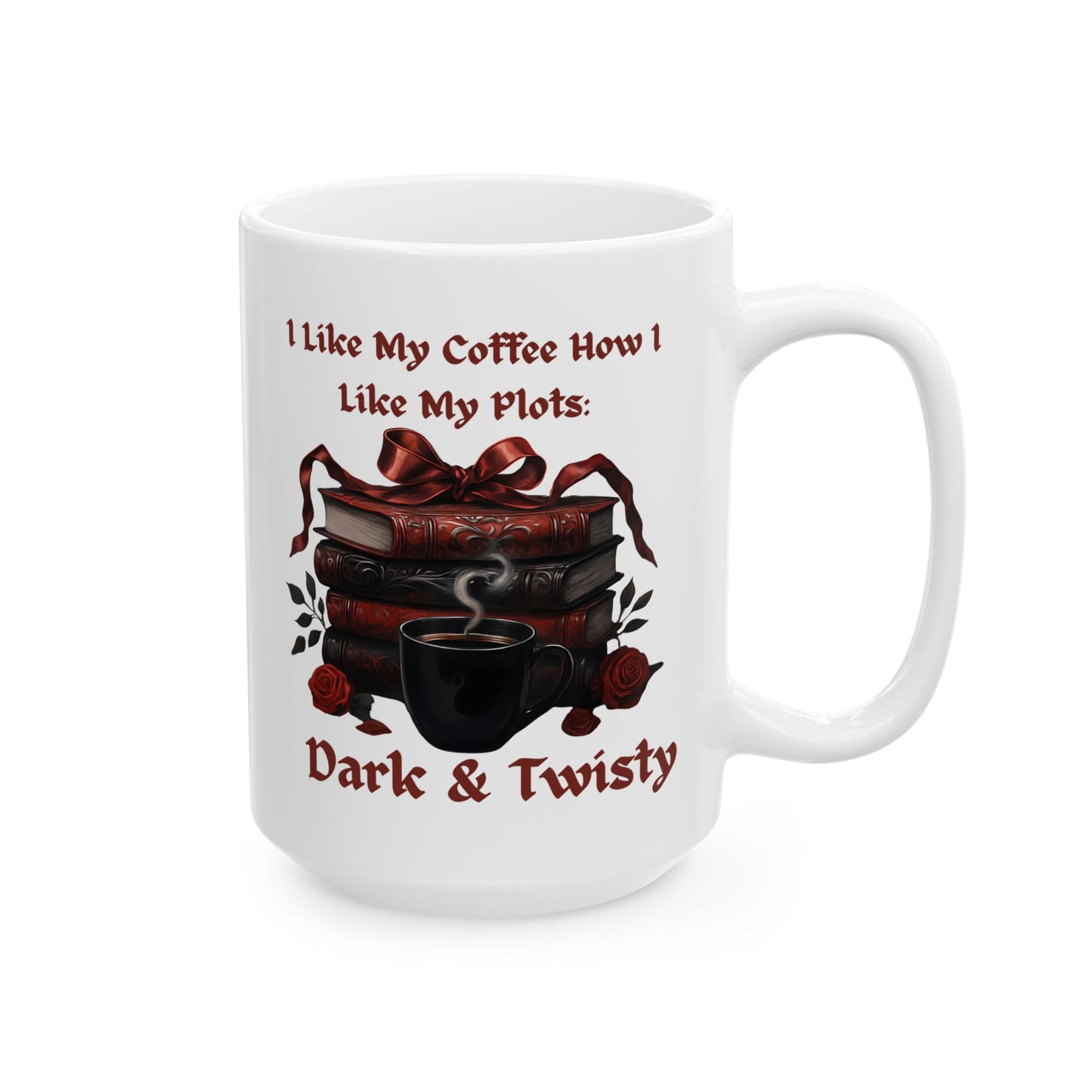 White Dark and Twisty Mug