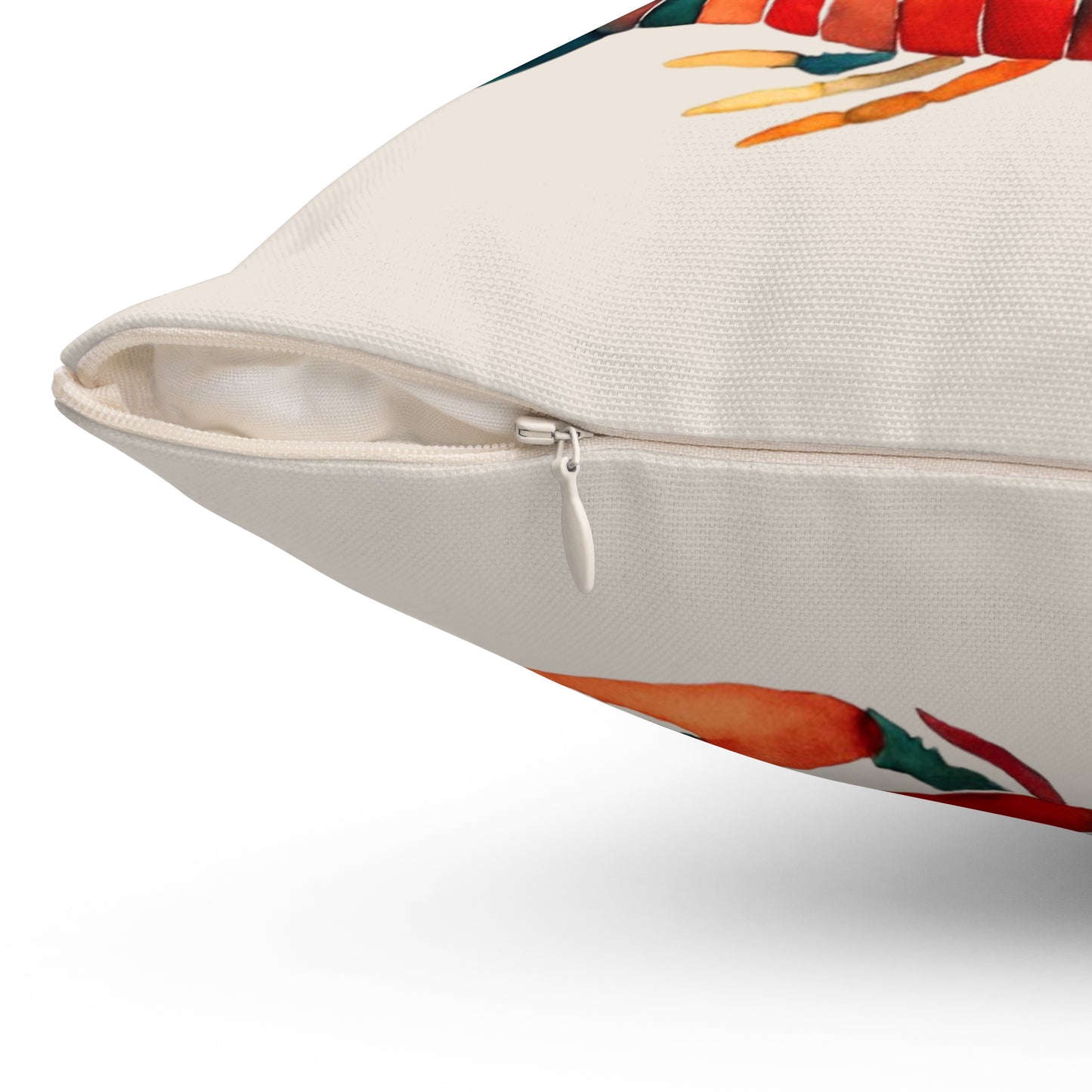 Vibrant Lobster Pillow, Fisherman Aesthetic Home Decor, Vibrant Coastal Decor, Maine Lobster Decor