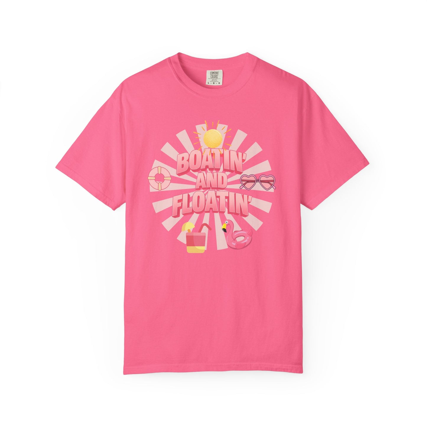 Boating and Floating Comfort Colors Shirt, Lake Vibes Shirt, Boating Shirt, Family Cruise Shirts, Summer Vacation Shirt
