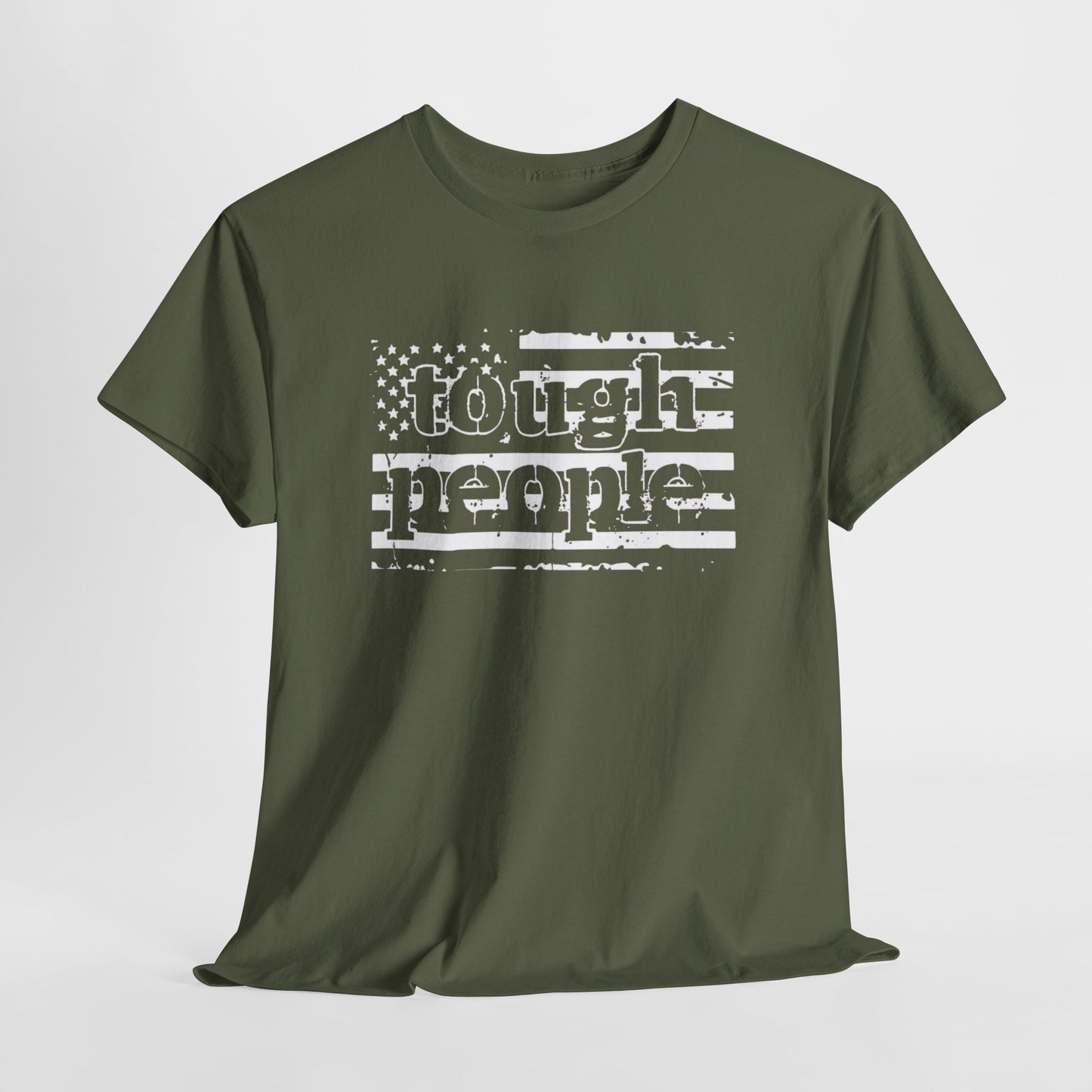 Women Tough People American Flag Shirt