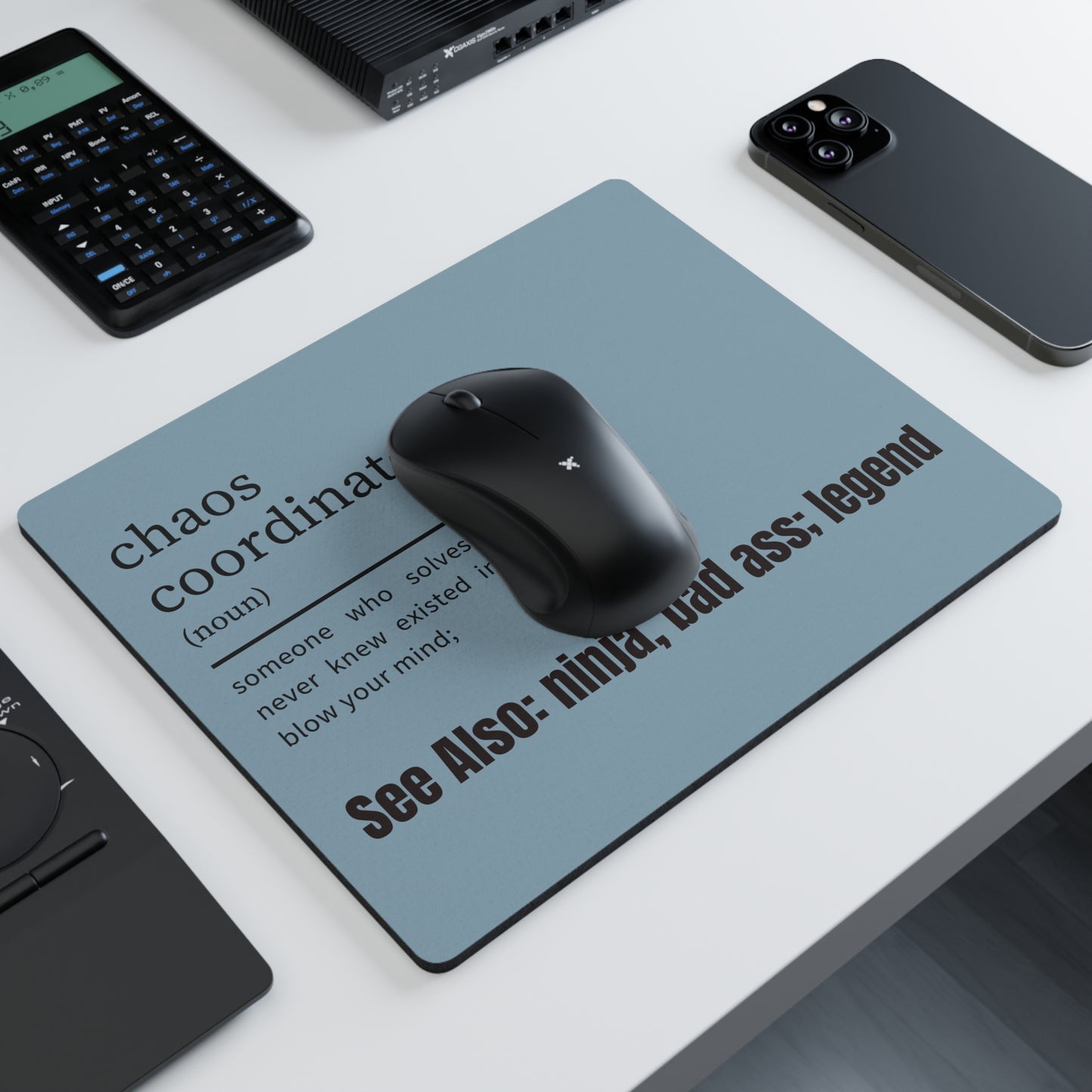 Chaos Coordinator Mouse Pad, Crushing it Desk Accessories, Co-Worker Gift for Boss, Bad Ass Mouse Pad, Office Gift, Funny Desk Accessories