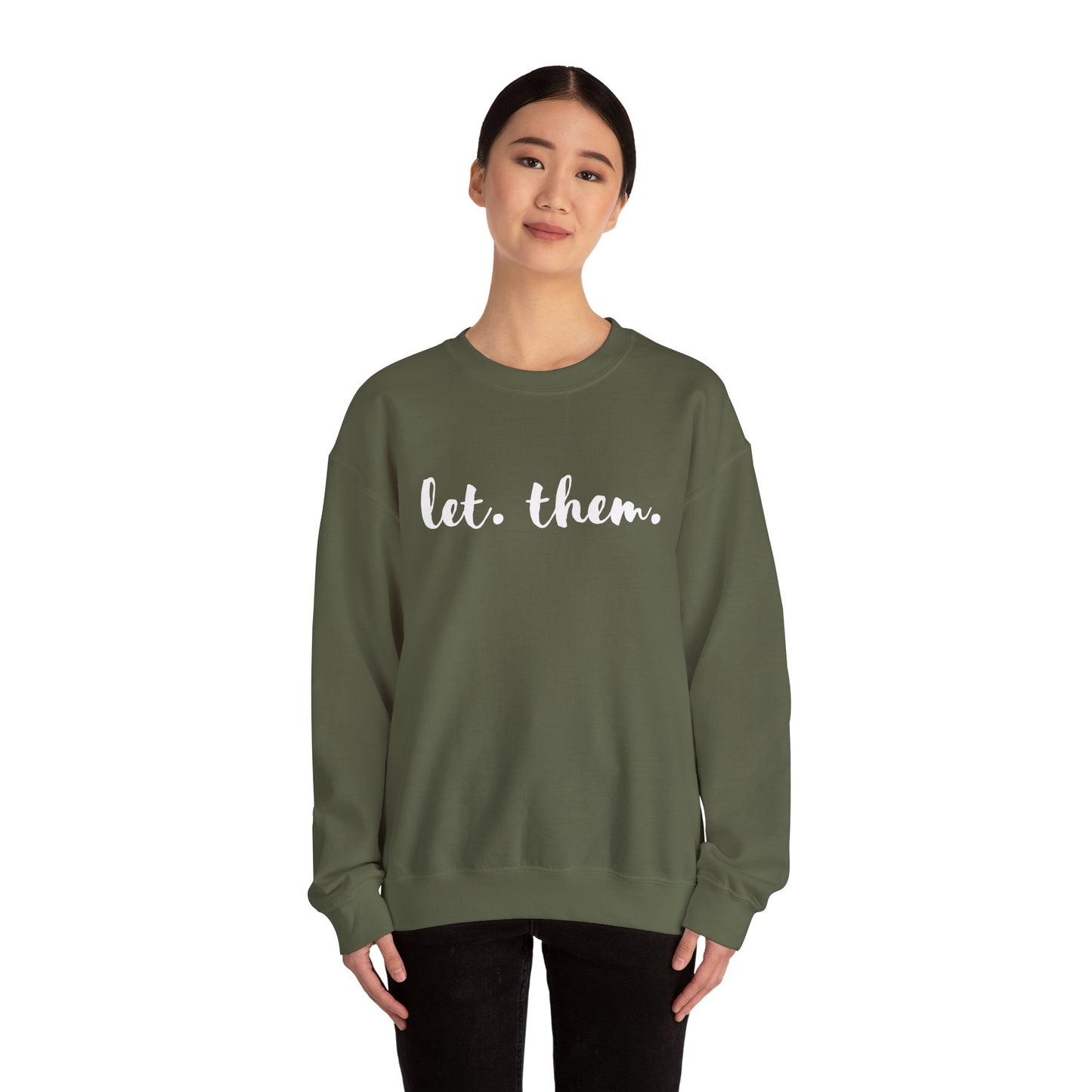 Let Them Sweatshirt Inspirational Gift Mental Health Shirt Positive Affirmation Boundary and Life Changing Mindset Self Love Shirt