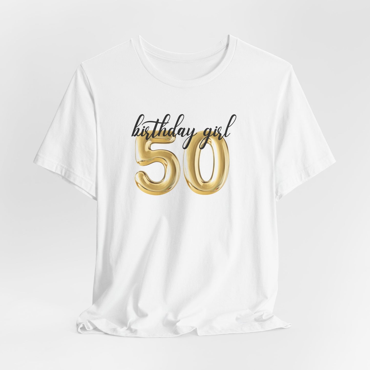 50th Birthday Girl Shirt, 50th Birthday Tee, Gift for 50th Birthday Happy Birthday, 50th Birthday Party, Gift for Her