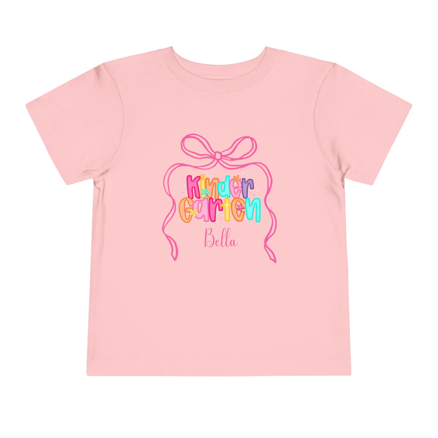 Personalized Girls Kindergarten Shirt, Custom First Day of School Shirt, Back to School Shirt, Toddler Kindergarten Shirt with Name