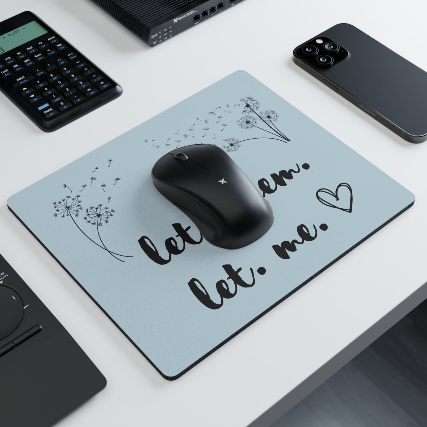Let Them Let Me Mouse Pad Inspirational Gift Human Resource Positive Mindset Mouse Pad Entrepreneur Home Office Gift for Co-worker