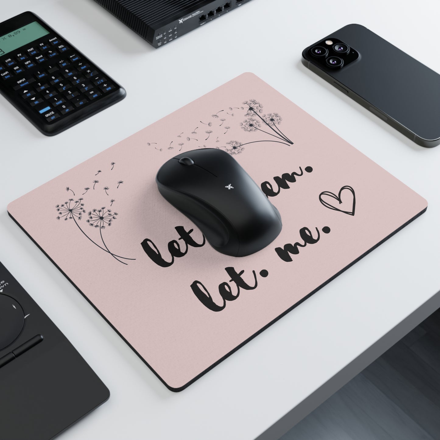 Blush Let Them Let Me Mouse Pad, Let Them Desk Accessories, Motivational Mouse Pad, Let Them Theory, Inspirational Gift