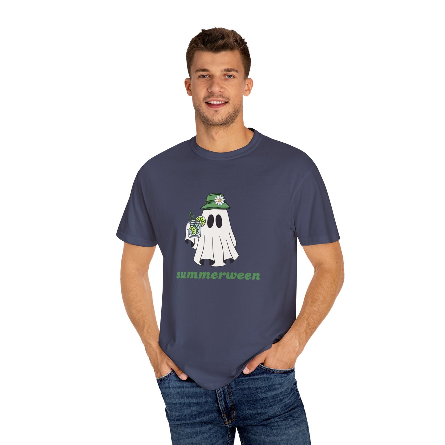 Summerween Ghost Shirt, Comfort Colors Summer Ghost Shirt, Summer Halloween Shirt, Summer Tee, Day Drinking Shirt