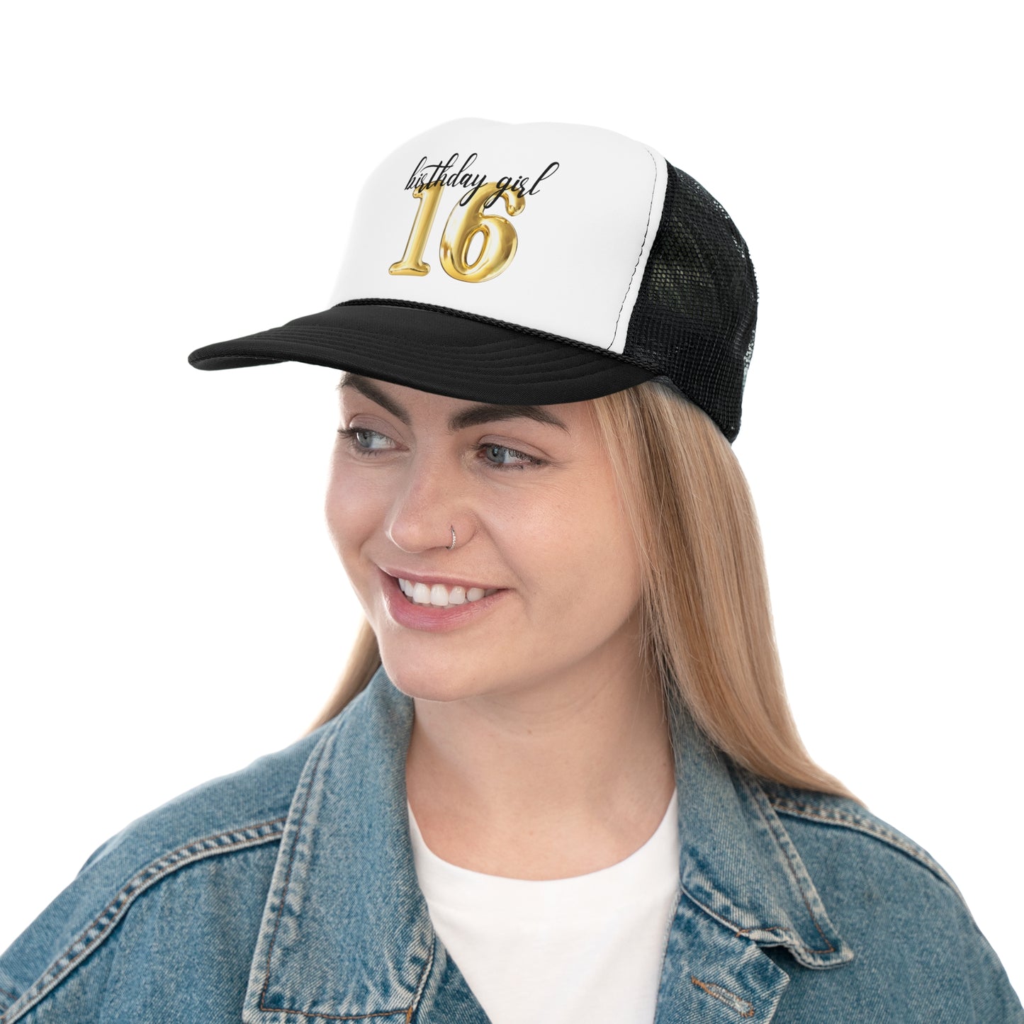 16th Birthday Girl Trucker Hat, Sweet 16 Birthday Crew Trucker Hats, 16th Birthday Gift, 16th Birthday Group Trucker Hats