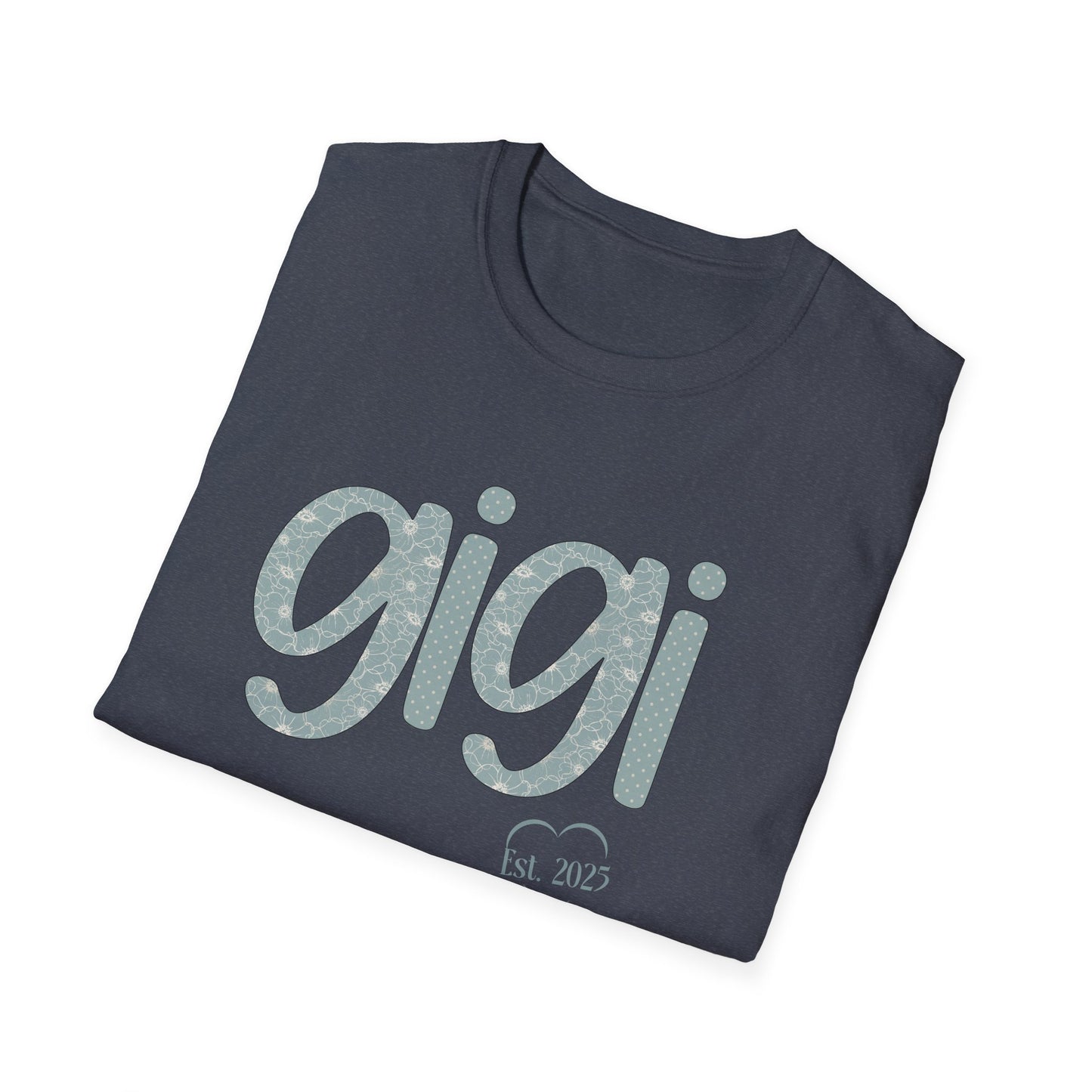 Custom Gigi Est Shirt, Gigi Floral Tee, Birthday Gift for Gigi, Gift For Mom, Gender Reveal Shirt, Gift from Grandkids, New Gigi Gift