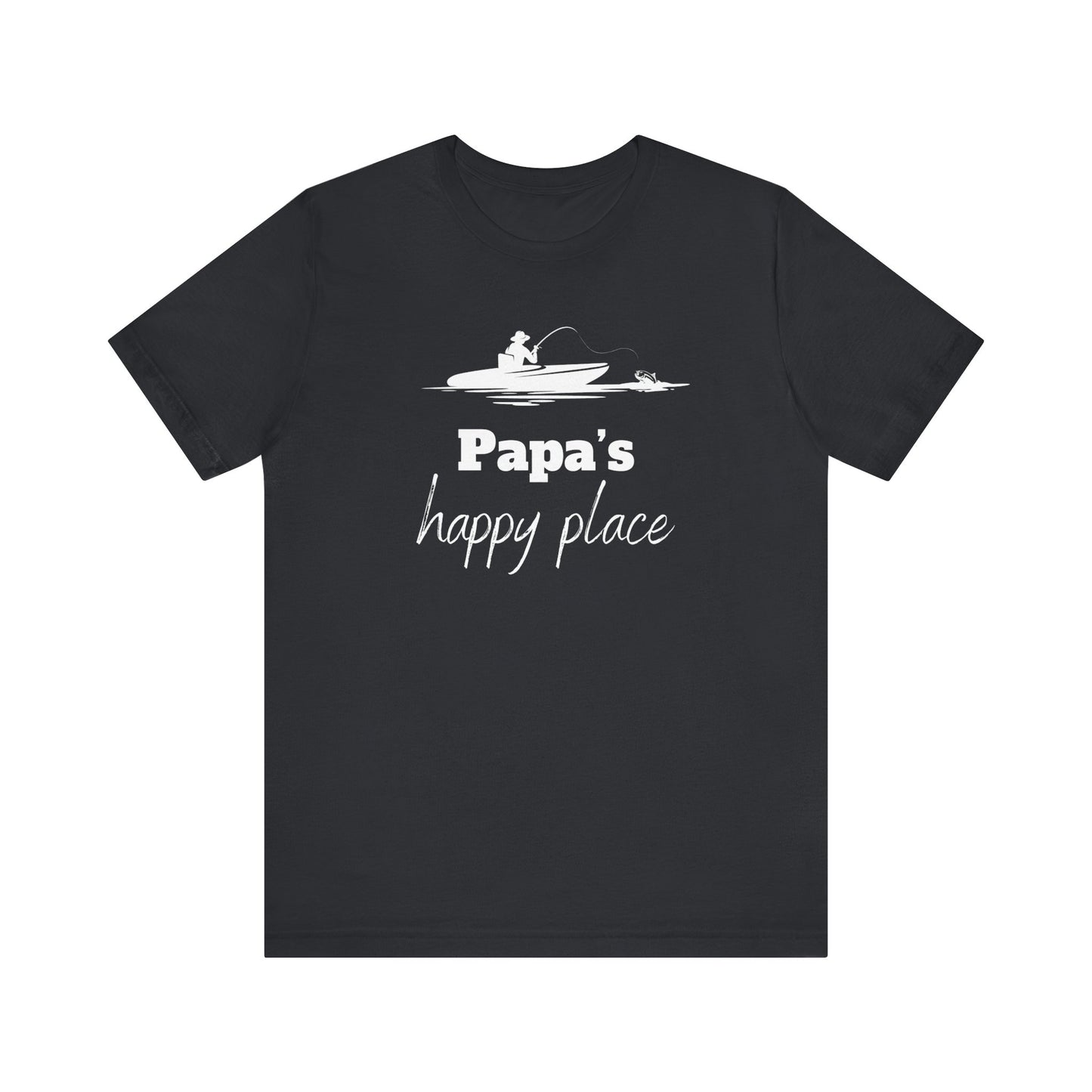Papa's Happy Place, Gift for Papa, Grandpa Gift, PePaw Gift for, Papa Gift, Papa Shirt, Father's Day Gift for Dad