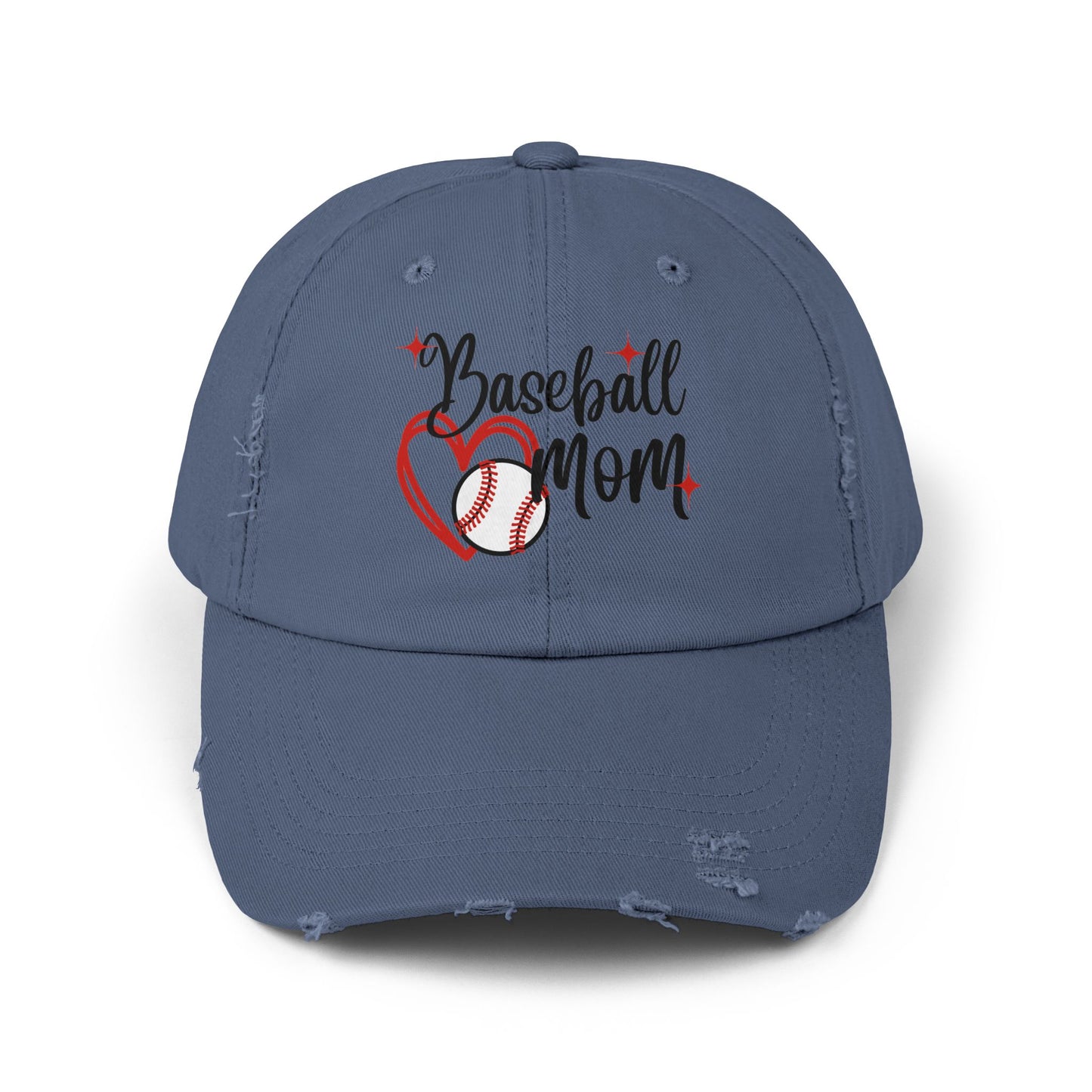 Baseball Mom Hat, Mom Baseball Hat, Baseball Mom Gift for Baseball Mom, Baseball Heart Hat, Mom Baseball Cap