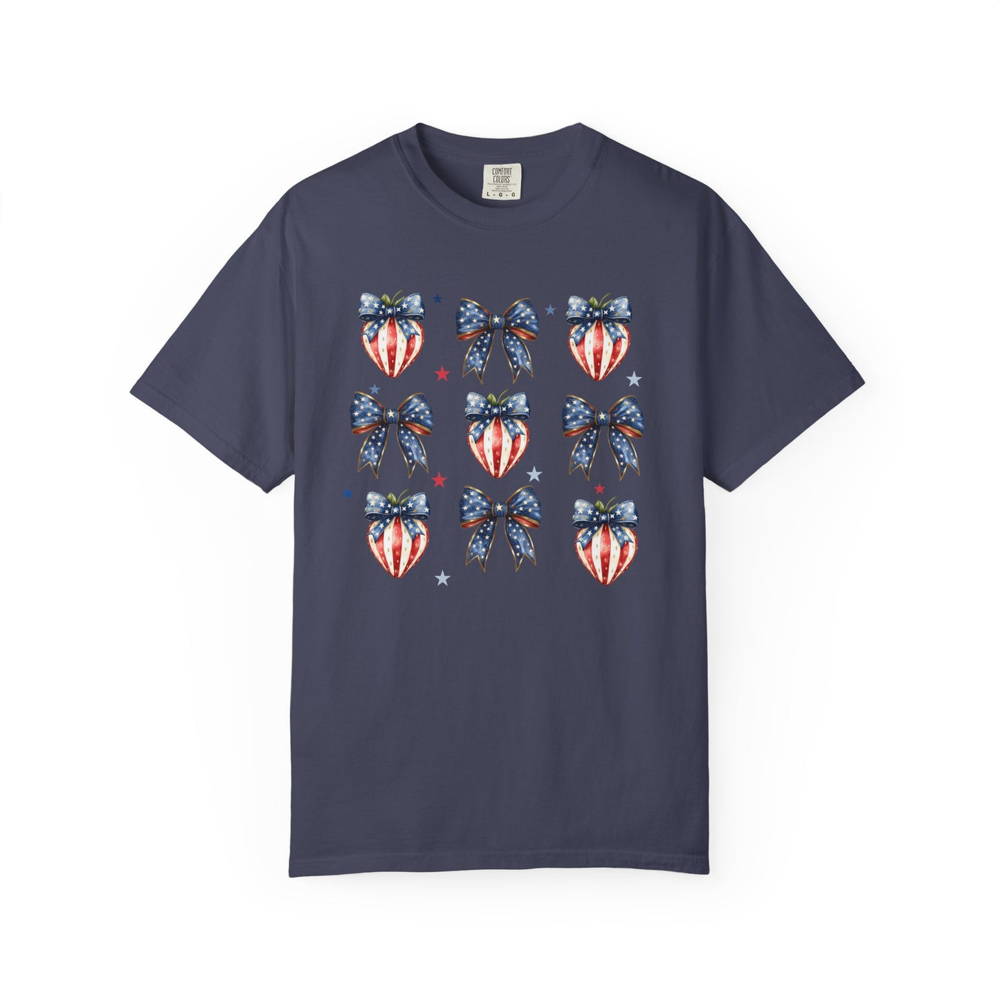 Fourth of July Berries and Bows Shirt, Patriotic Coquette Bow and Strawberry Shirt, Red White Blue Shirt, 4th of July, USA Shirt