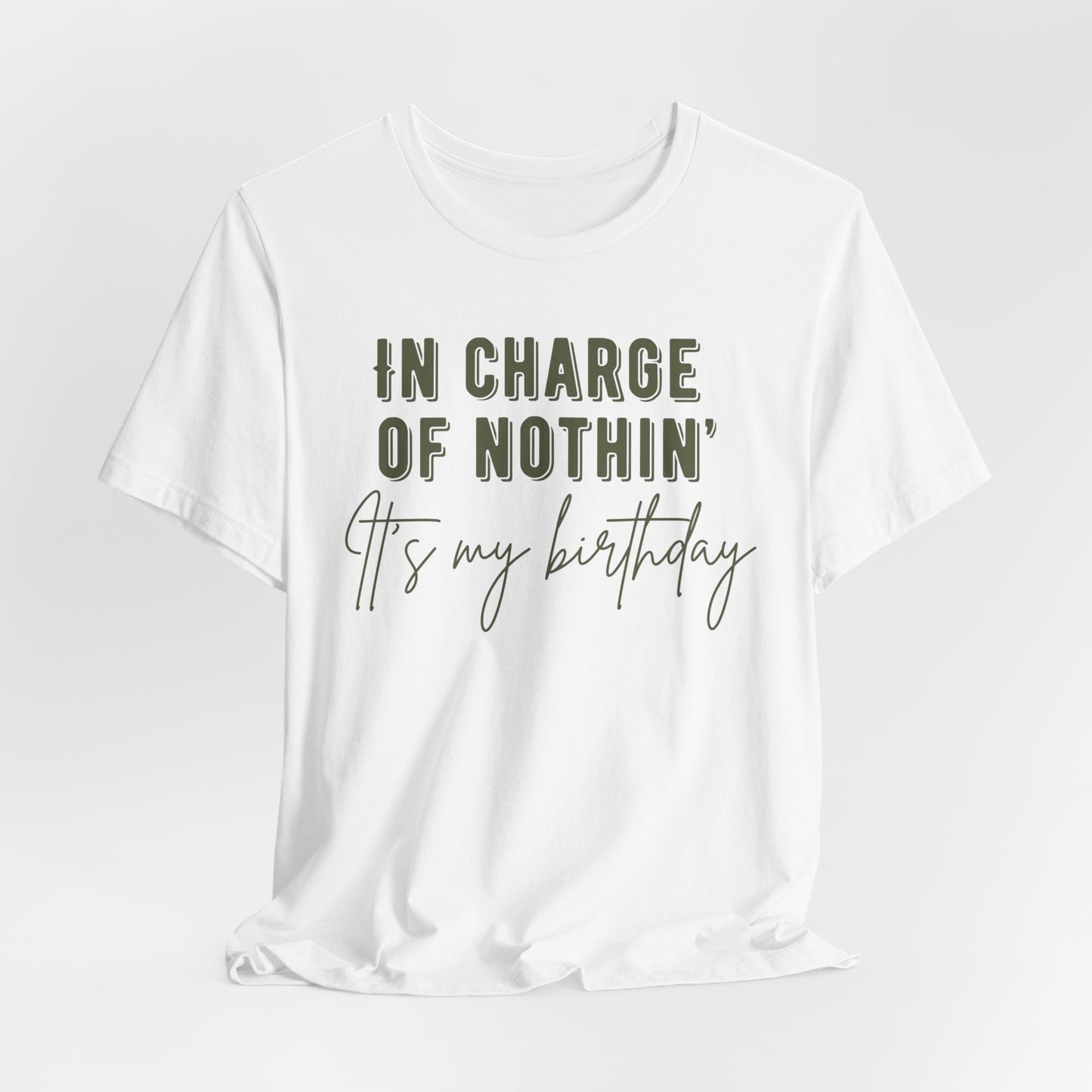 In Charge of Nothing Its My Birthday Shirt, Birthday Party Group Shirts, Birthday Crew Shirts, Funny Birthday shirts, Gift for Birthday