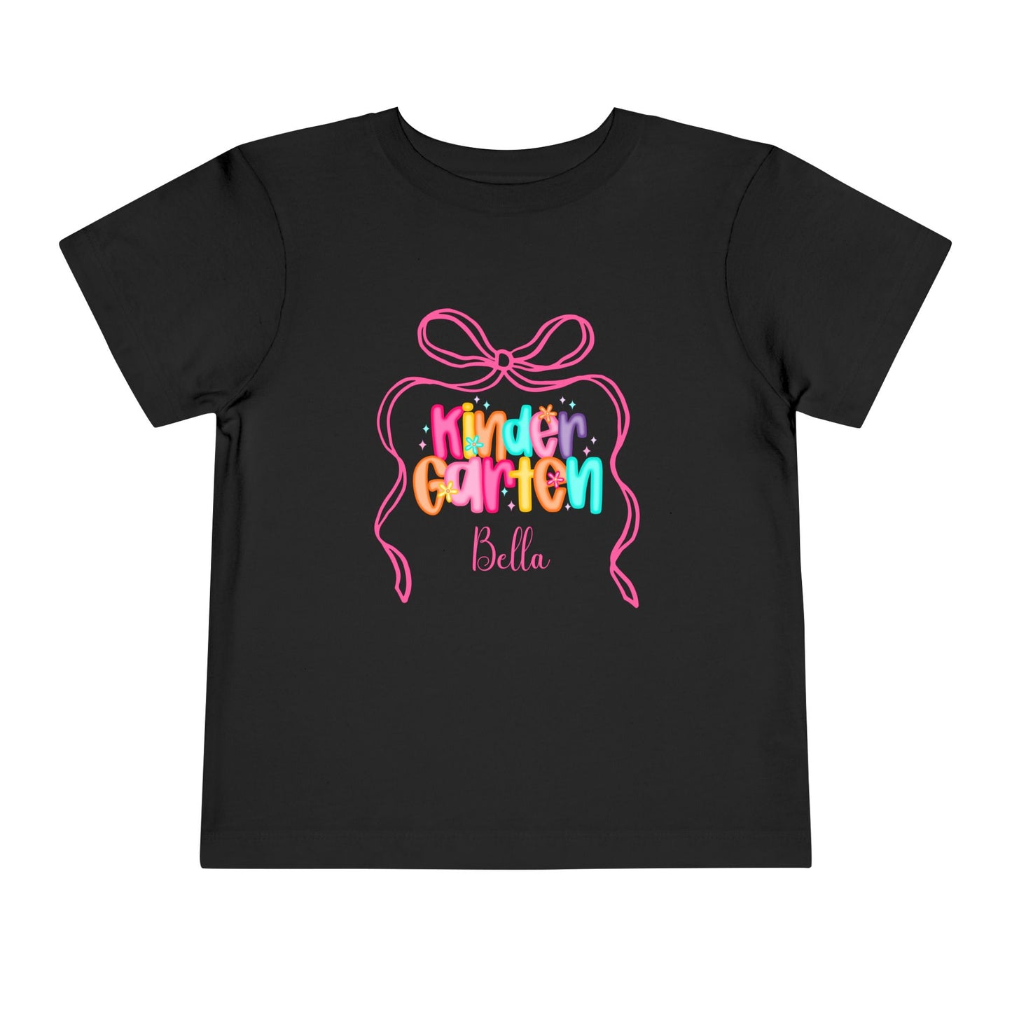 Personalized Girls Kindergarten Shirt, Custom First Day of School Shirt, Back to School Shirt, Toddler Kindergarten Shirt with Name
