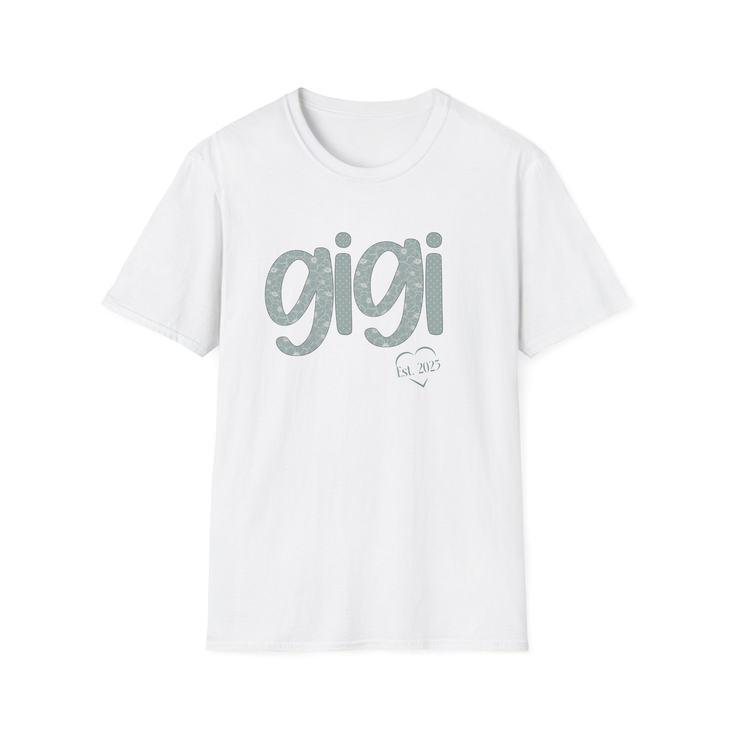Custom Gigi Est Shirt, Gigi Floral Tee, Birthday Gift for Gigi,  Gift For Mom, Gender Reveal Shirt, Gift from Grandkids, New Gigi Gift
