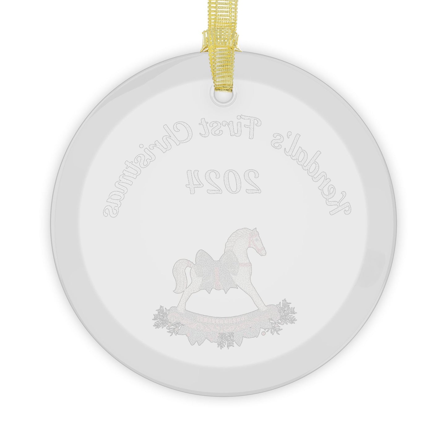 Baby's First Christmas Ornament, Personalized Baby's First Ornament, Rocking Horse Ornament, Baby Gift