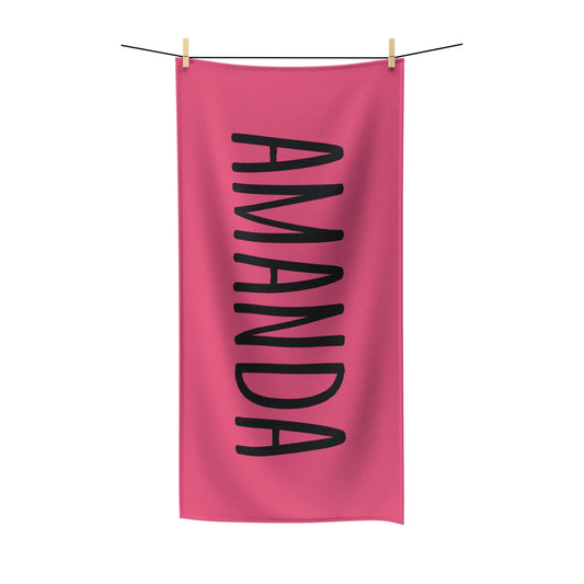 Watermelon Personalized Beach Towel, Custom Name Towel Girls Trip and Vacation Towels Bridesmaids Bachelorette Gift Idea