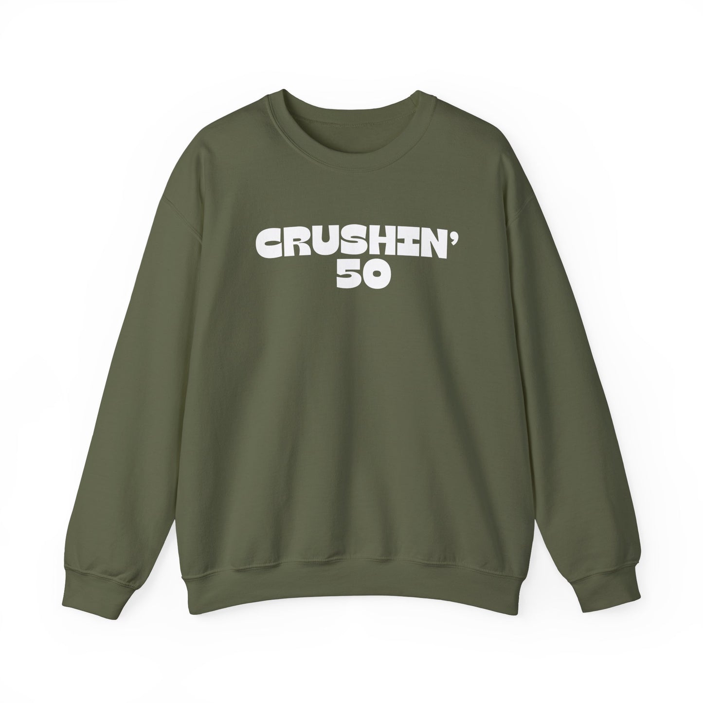 50th Birthday Sweatshirt, Crushin' 50 Crewneck, 50th Birthday gift for Milestone birthday, Vintage 1975 birthday