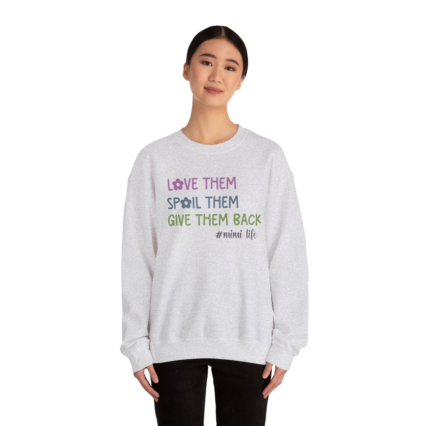 Love Them Spoil Them Give Them Back Mimi Sweatshirt, Custom Grandma Shirt, Funny Mimi Shirt, Gift for Mimi, Gift for Grandma