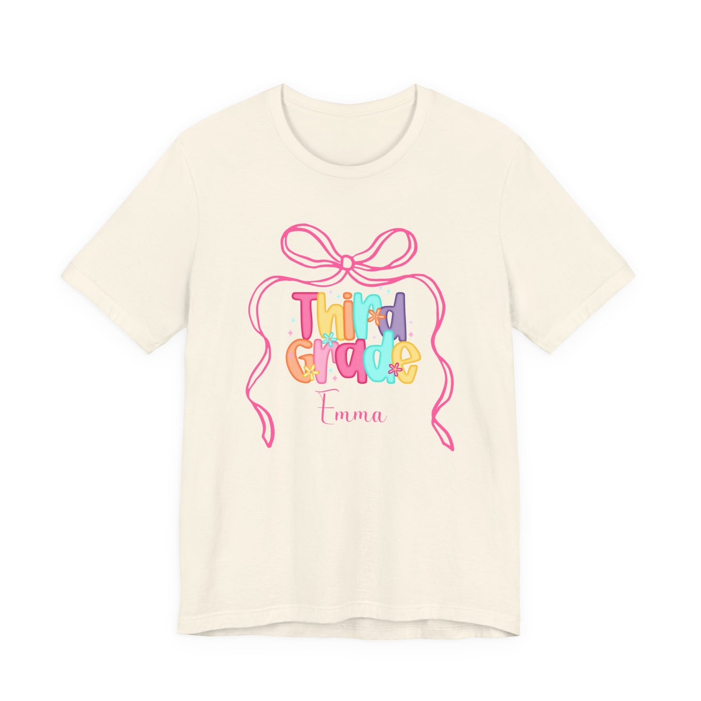 Adult Personalized Third Grade Shirt