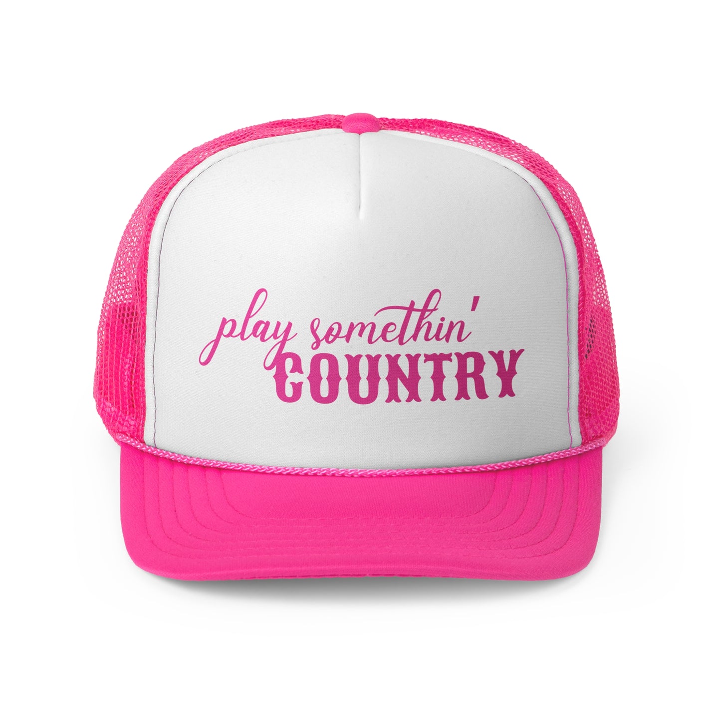 Play Somethin' Country Trucker Hat, Country Music Festival Hat, Weekend Rodeo Hat, Country Concert Trucker Hat, Cowgirl Trucker Hat