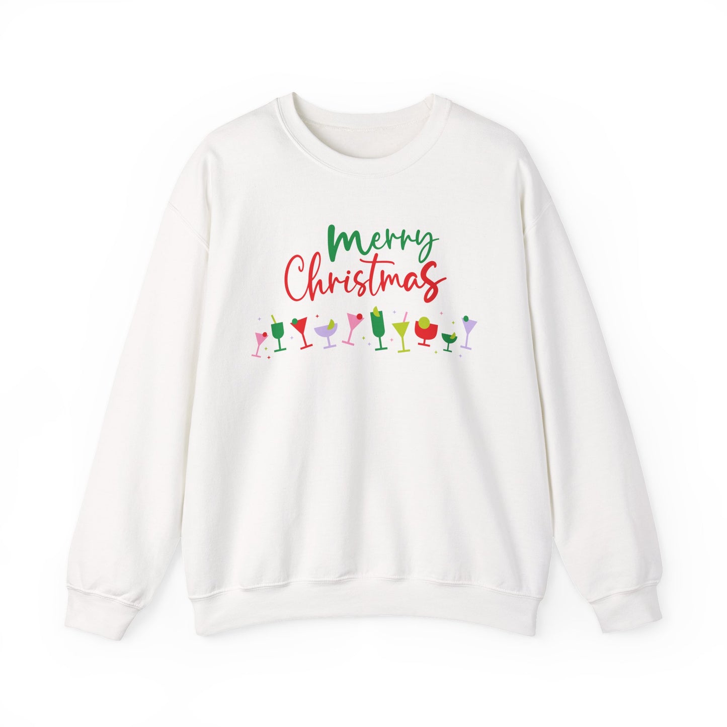 Christmas Cocktails Sweatshirt, Holiday Drink Sweatshirt, Christmas Party Shirt, Family Gathering Holiday Festive Hoodie