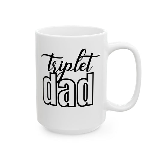 Triplet Dad Mug print both sides