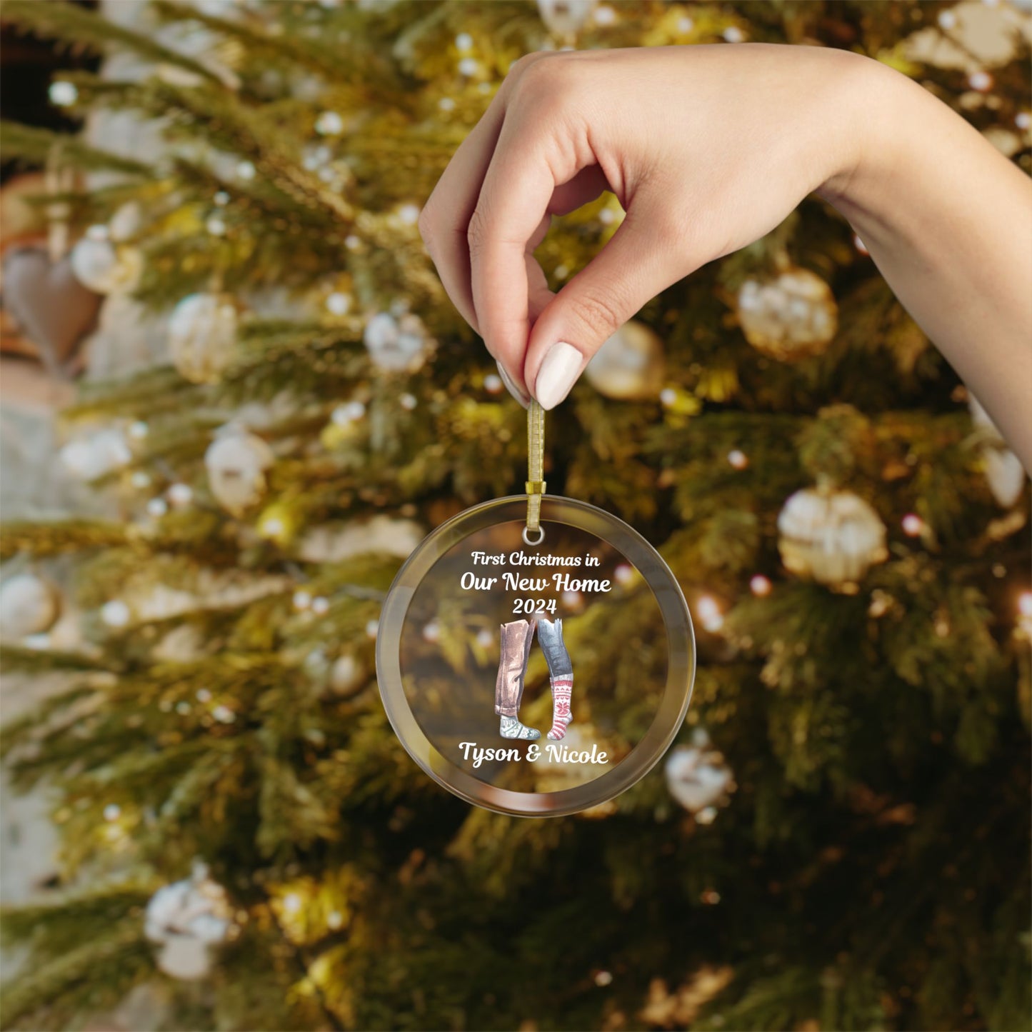New Home Ornament, Personalized Ornament for New Home, New House Christmas Ornament Housewarming Gift