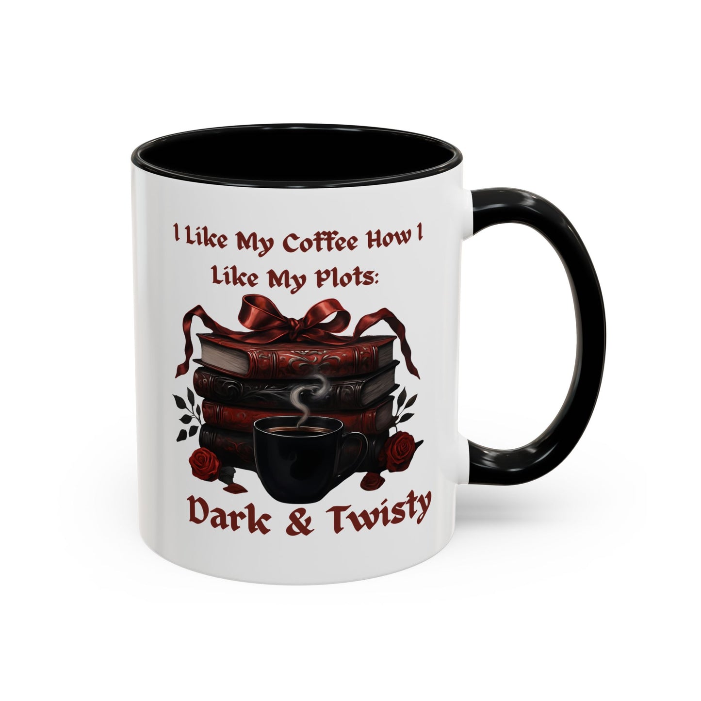 Books And Coffee Mug, Coffee Lovers  Mug, Gift For Coffee And Book Lover, Book Club Gift, Bookish Cup, Reading Mug