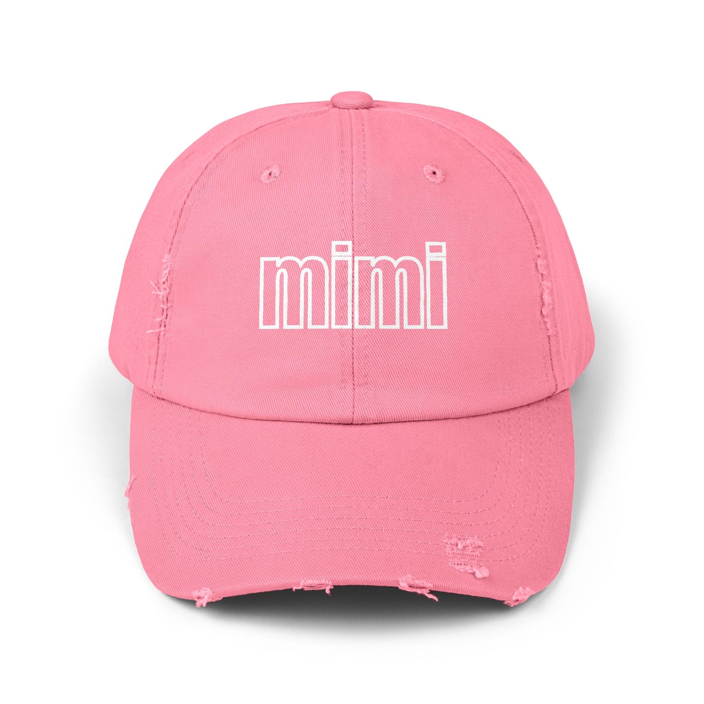 Custom Mimi Hat, Mimi Distressed Hat, Gift for Mimi, Mother's Day Gift, Lake Hat, Gigi Hat, Nana Hat