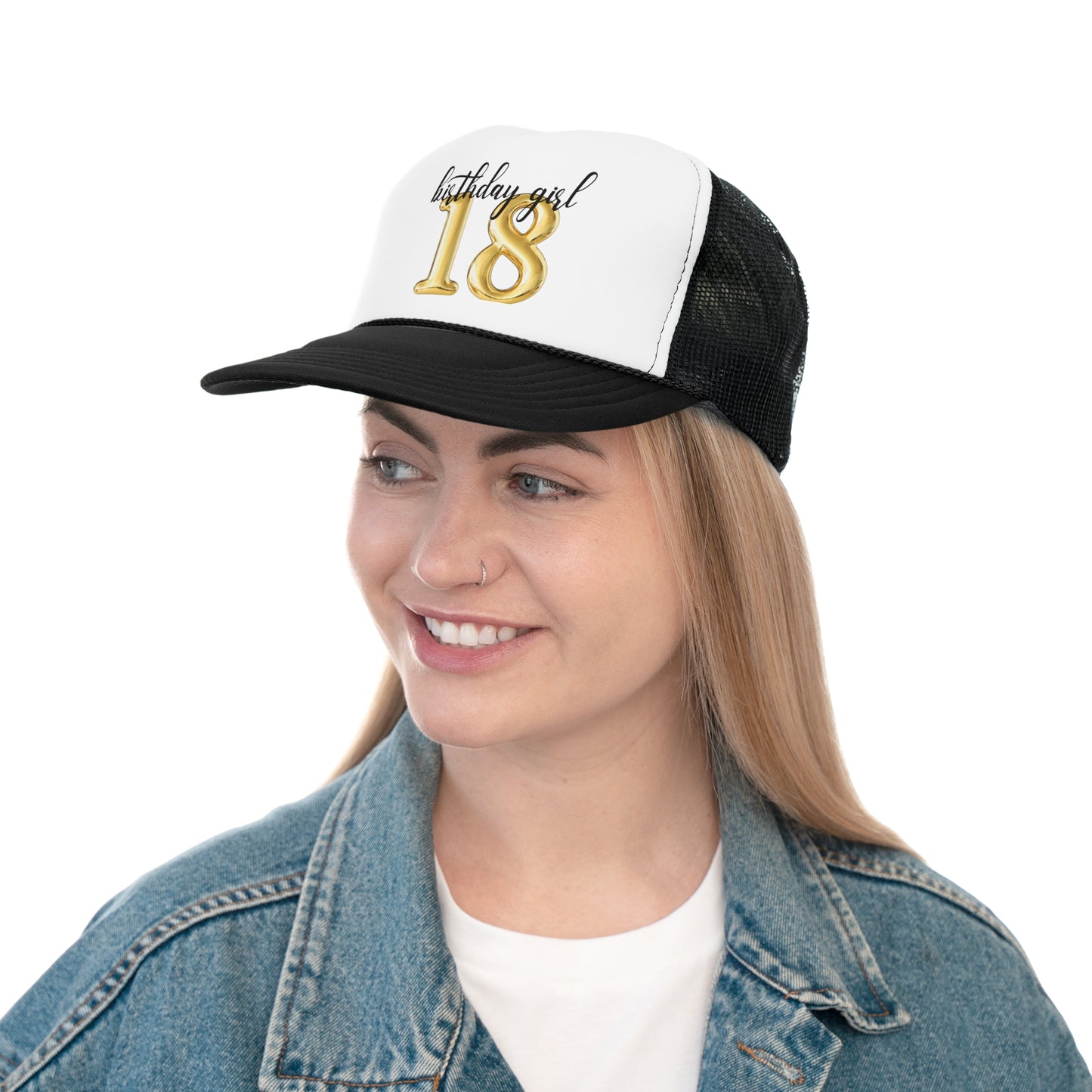 18th Birthday Girl Trucker Hat, 18th Birthday Crew Trucker Hats, Gifts for 18th Birthday, 18th Birthday Group Trucker Hats