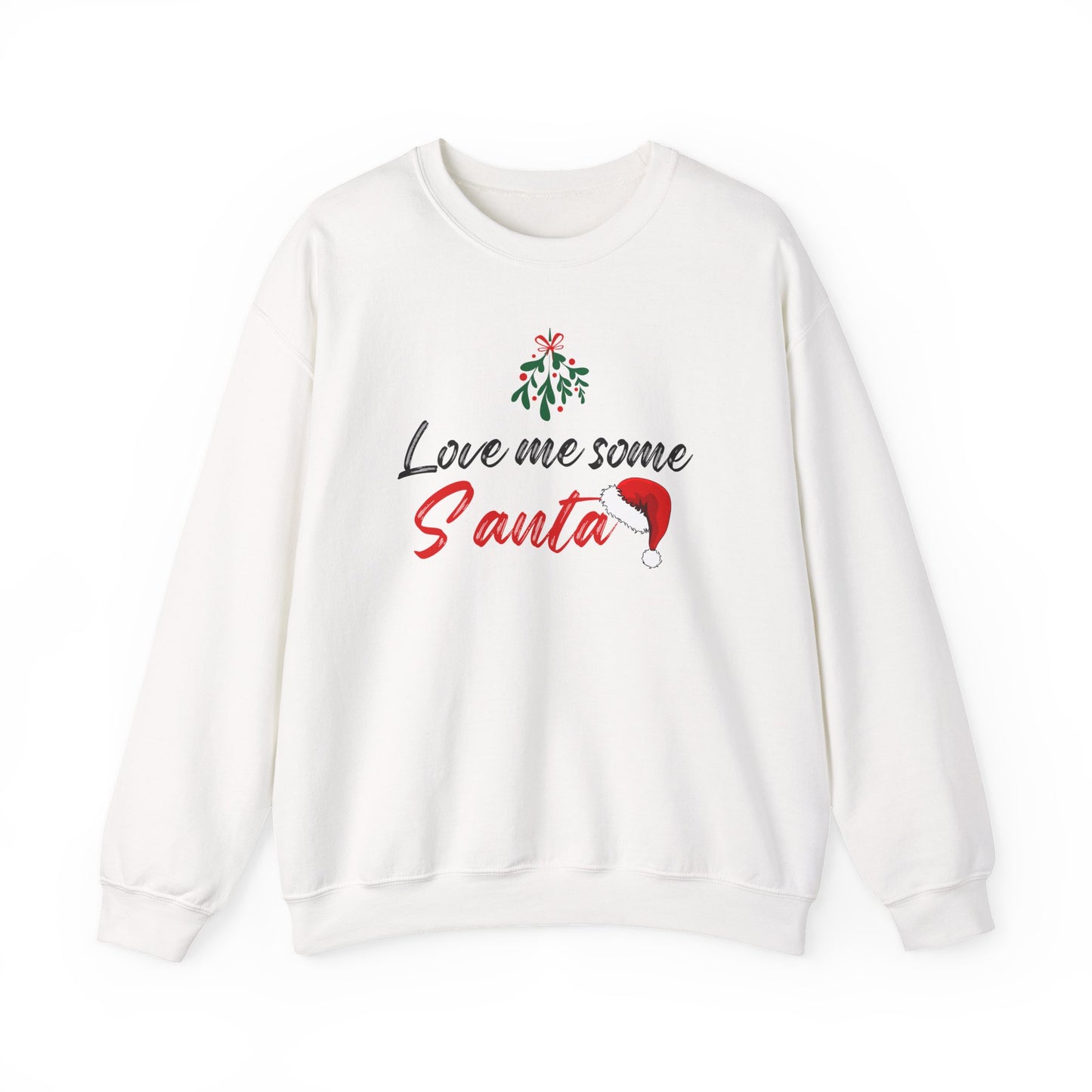 Love Me Some Santa Hoodie, Mistletoe Shirt, Gift for Wife, Grandma Christmas Sweatshirt Gift for Mom Mrs. Clause Hoodie, Gift for Girlfriend