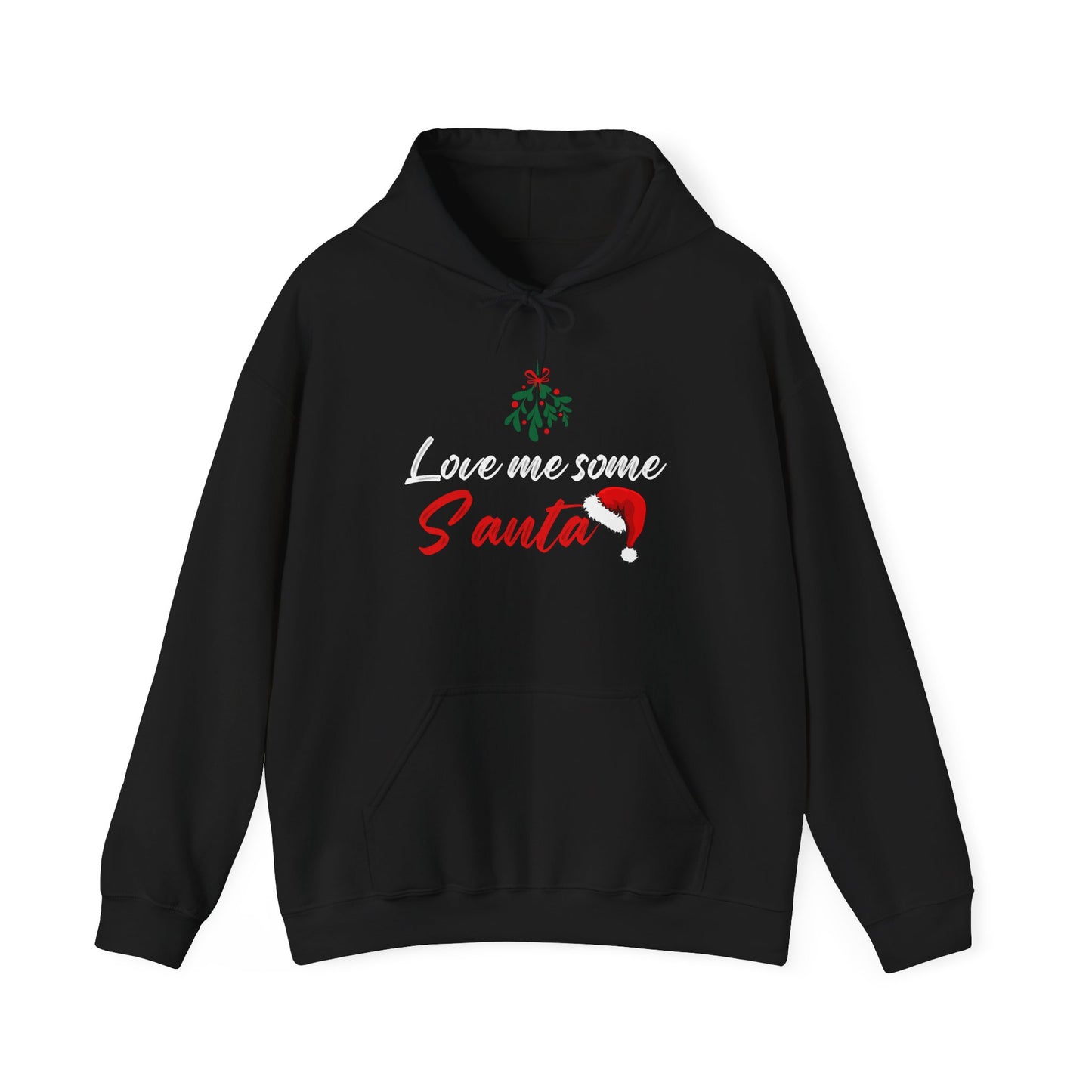 Love Me Some Santa Hoodie, Mistletoe Shirt, Gift for Wife, Grandma Christmas Sweatshirt, Gift for Mom Mrs. Clause Hoodie