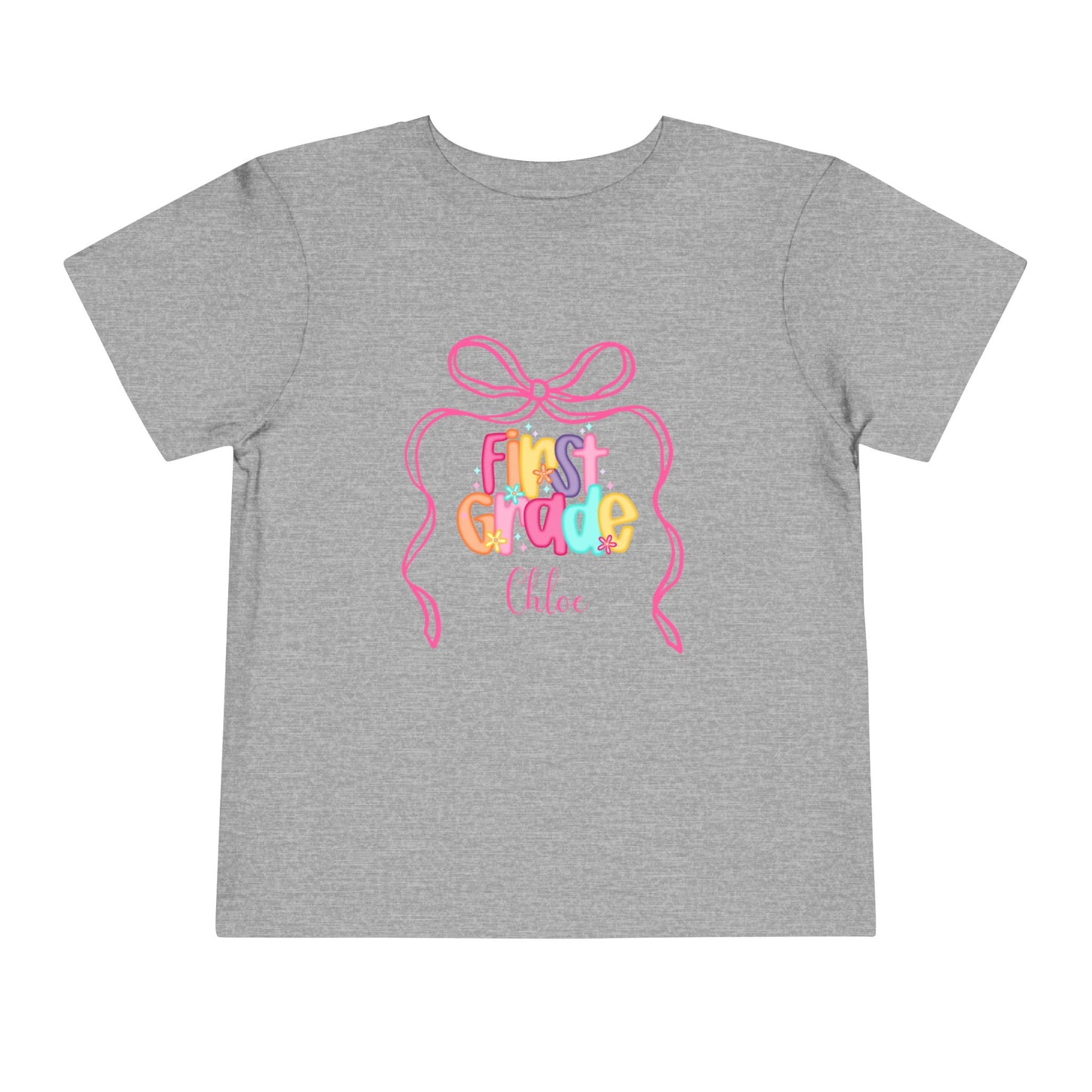 Personalized Girls First Grade Shirt, Custom First Day of School Shirt, Back to School Shirt, Hello First Grade Shirt with Name