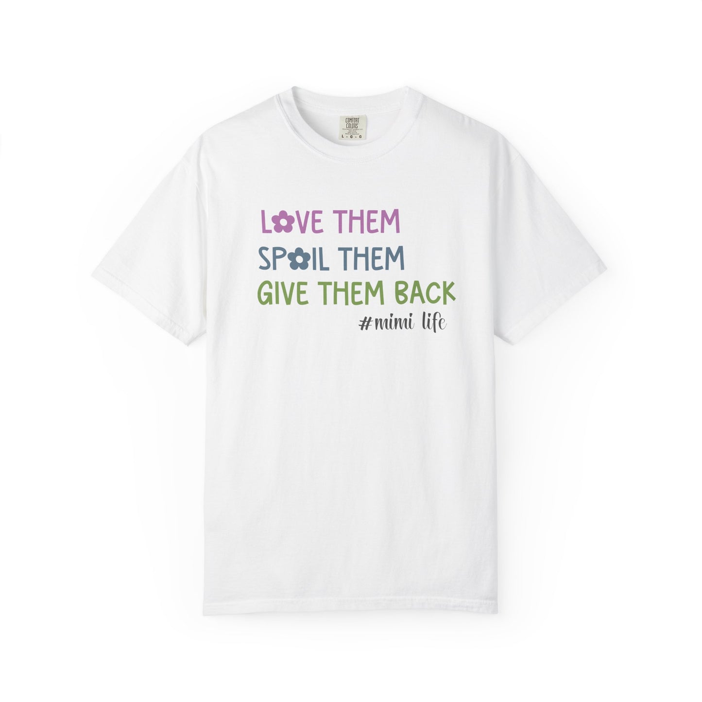 Love Them Spoil Them Give Them Back Mimi Shirt, Comfort Colors Funny Mimi Shirt, Custom Grandma Shirt, Gift for Grandma