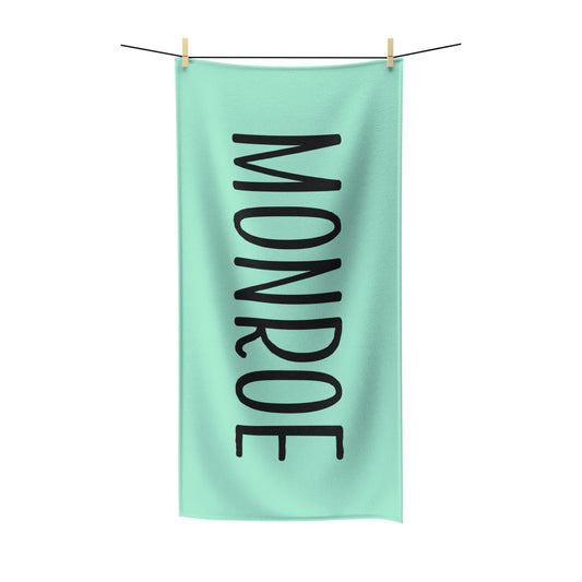 Mint Personalized Beach Towel, Custom Name Pool Towel, Girls Trip and Vacation Towels Gift for Bridesmaids Bachelorette Gift Idea