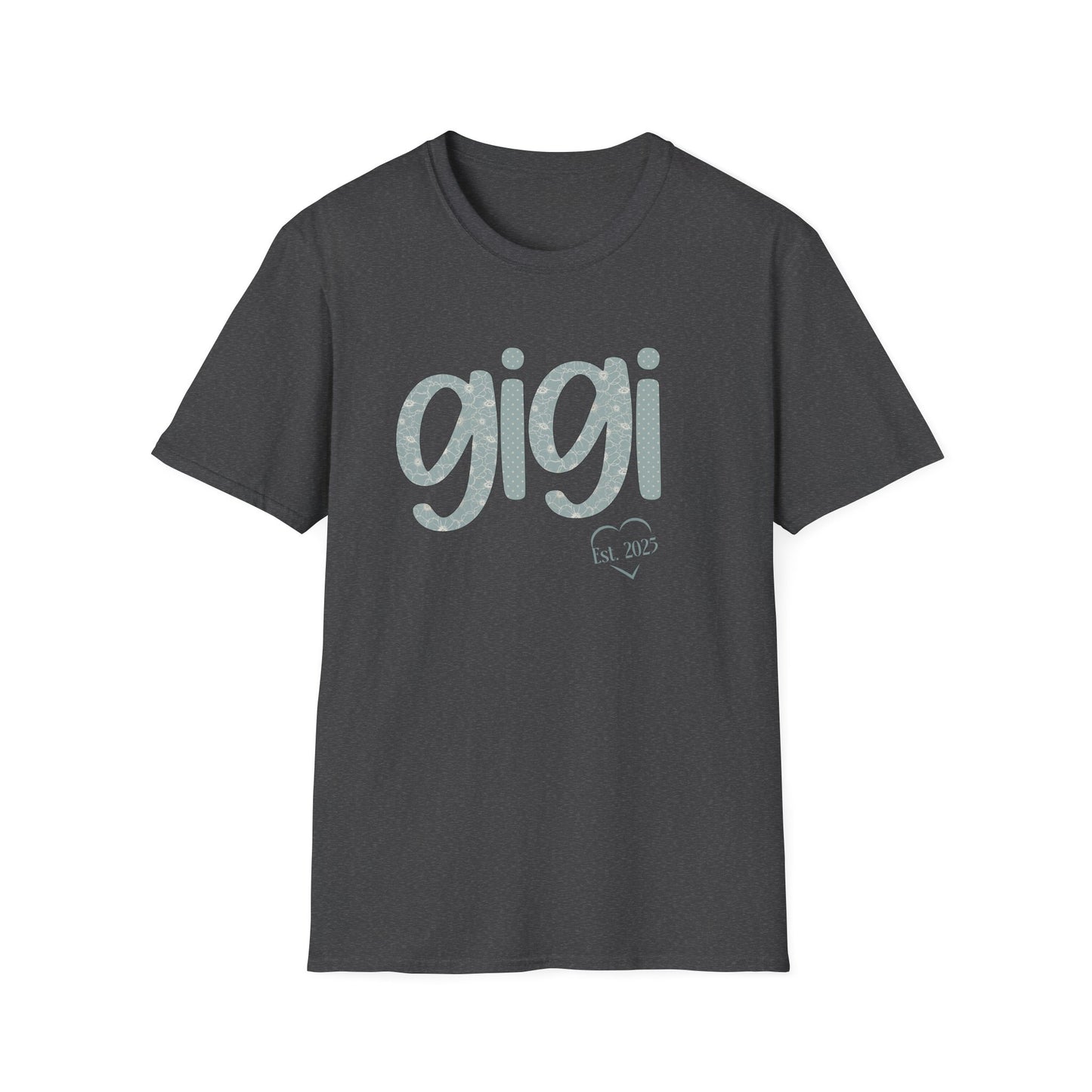 Custom Gigi Est Shirt, Gigi Floral Tee, Birthday Gift for Gigi,  Gift For Mom, Gender Reveal Shirt, Gift from Grandkids, New Gigi Gift