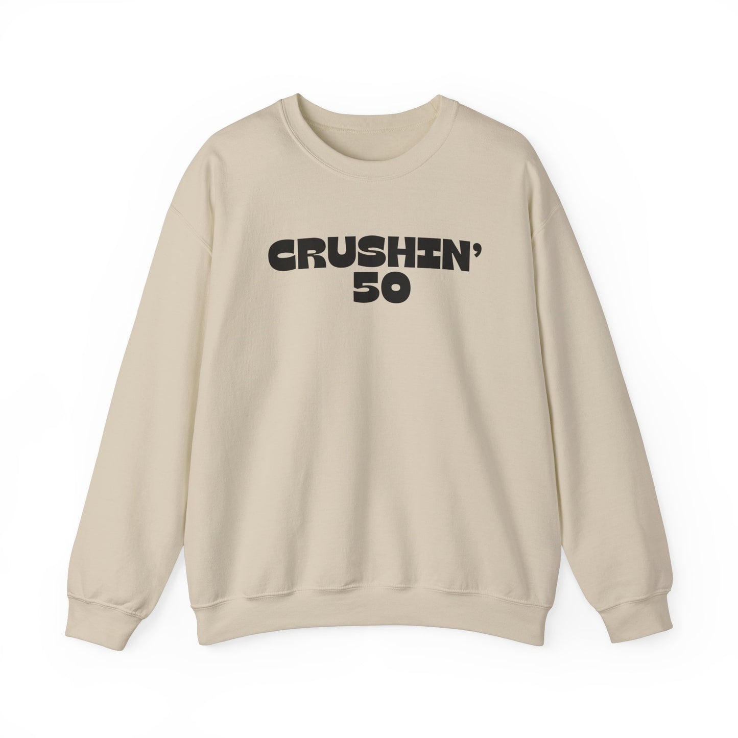 50th Birthday Sweatshirt, Crushin' 50 Crewneck, 50th Birthday gift for Milestone birthday, Vintage 1975 birthday