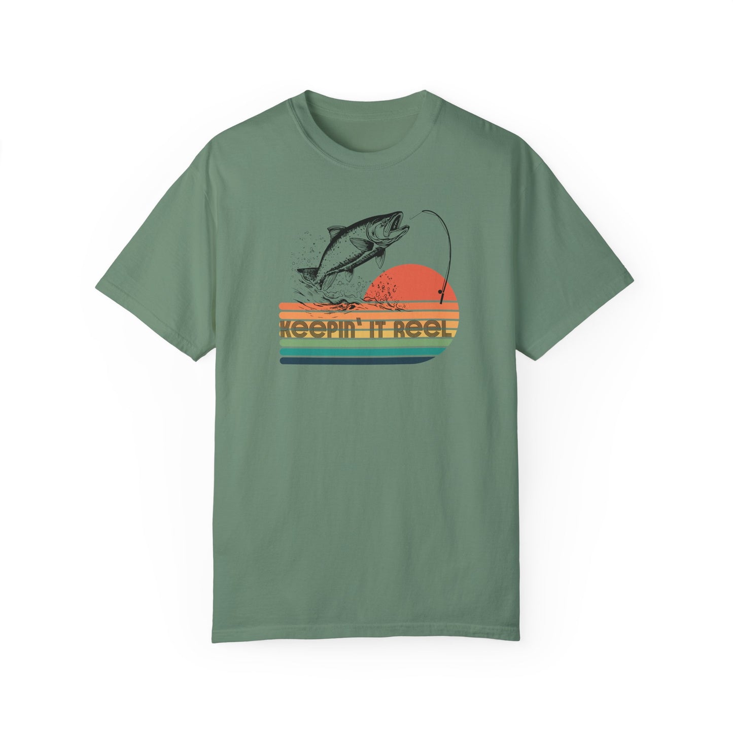 Keeping it Reel Retro Fishing Shirt, Father's Day Gift for Him, Fishing Aesthetic Men's Clothing, Fishing Gift for Dad, Birthday Gift for Dad
