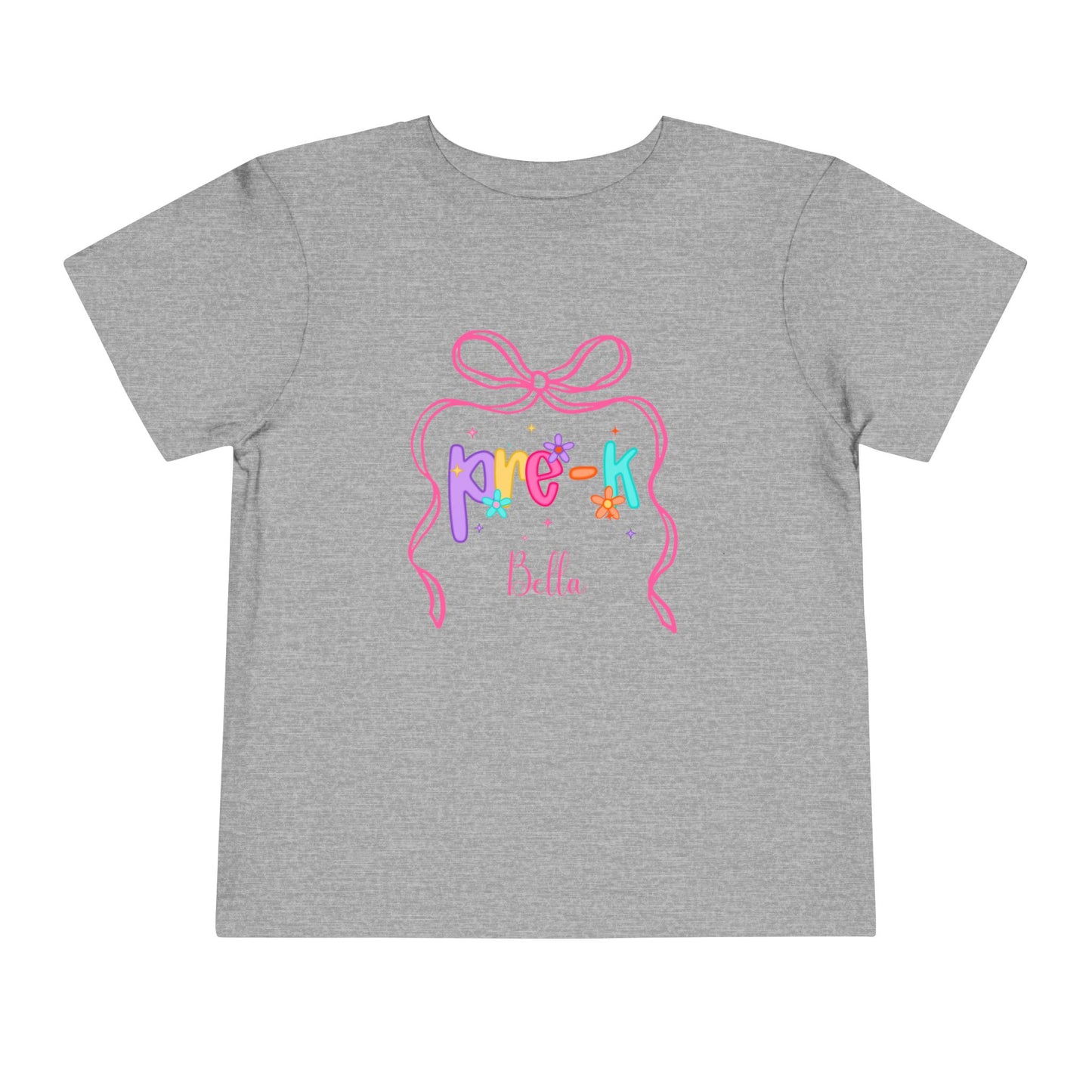 Personalized Girls Pre-K Shirt, Custom First Day of School Shirt, Back to School Shirt, Hello Pre-K Shirt with Name
