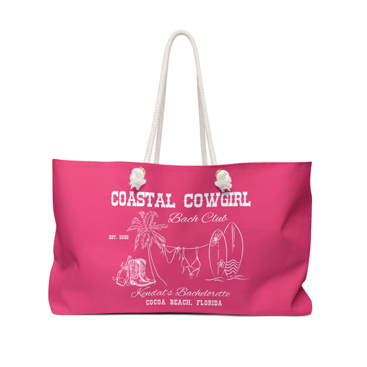 Crunchberry Coastal Cowgirl Bachelorette Weekender Bag