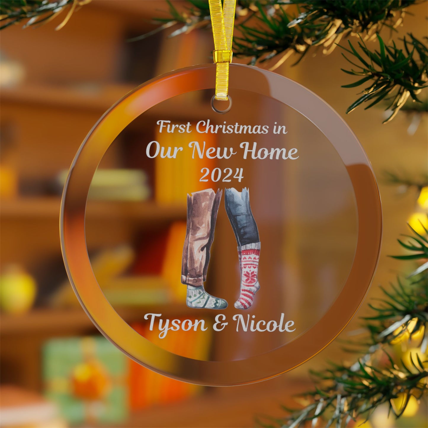 New Home Ornament, Personalized Ornament for New Home, New House Christmas Ornament Housewarming Gift