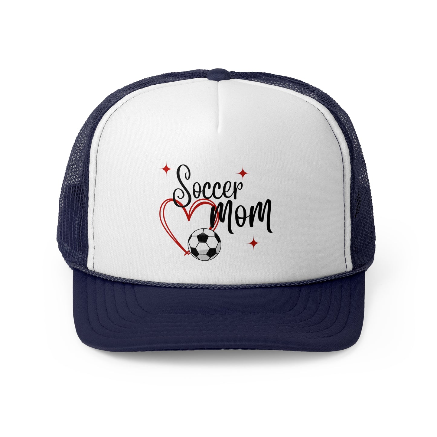 Soccer Mom Trucker Hat, Soccer Mom Hat, Soccer Fan, Soccer Mom Gift for Mom, Soccer Heart Hat, Birthday Gift for Mom
