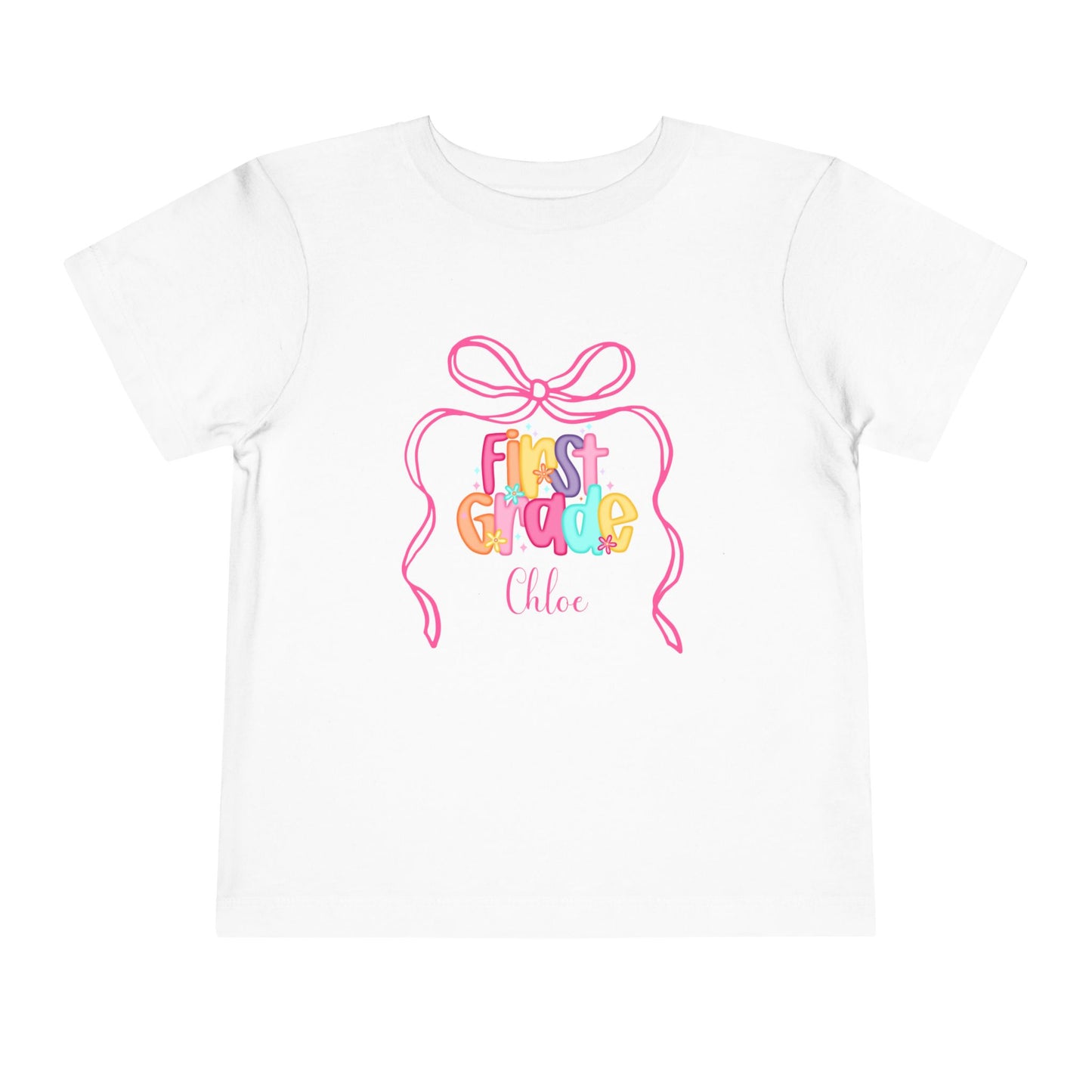 Personalized Girls First Grade Shirt, Custom First Day of School Shirt, Back to School Shirt, Hello First Grade Shirt with Name
