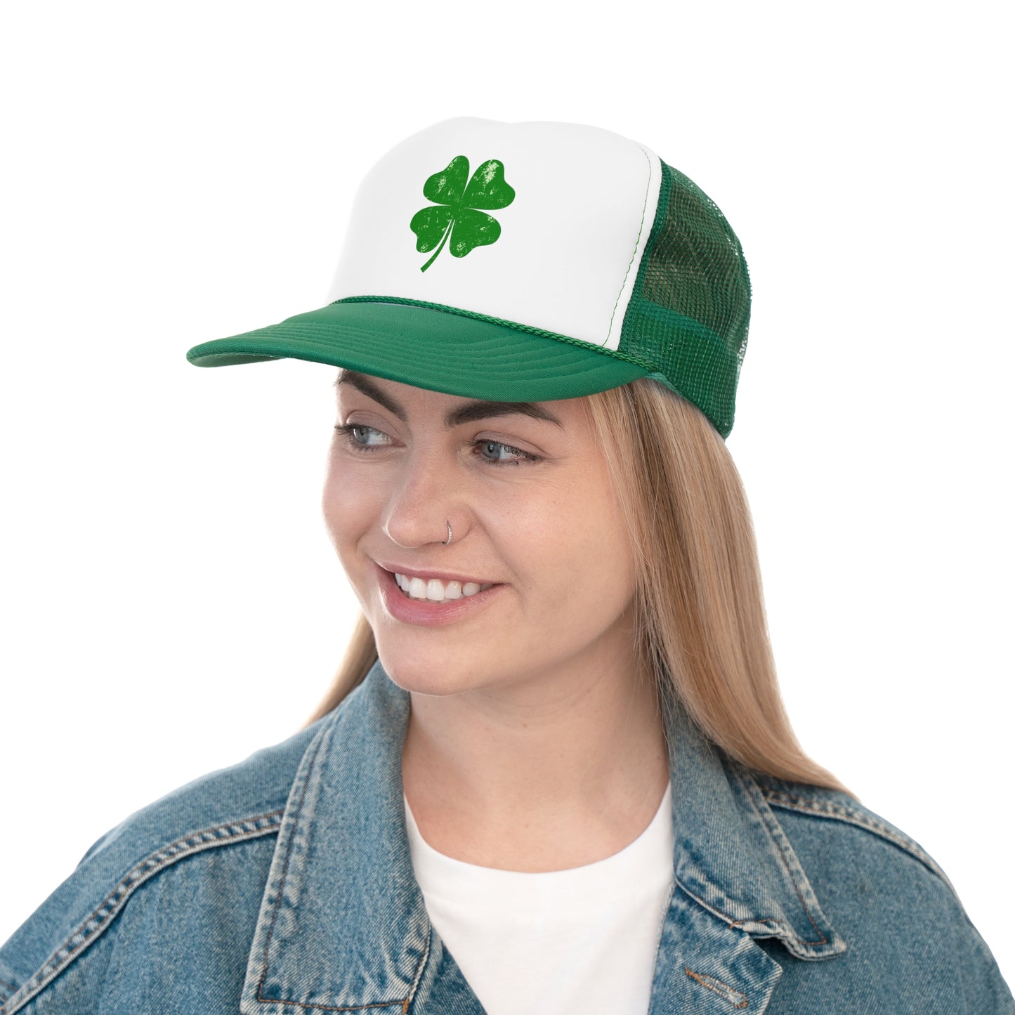 Shamrock Trucker Hat, St Patrick's Day Trucker Hat, Shamrock Trucker Cap, St Paddy's Day Hat, Day Drinking Hat