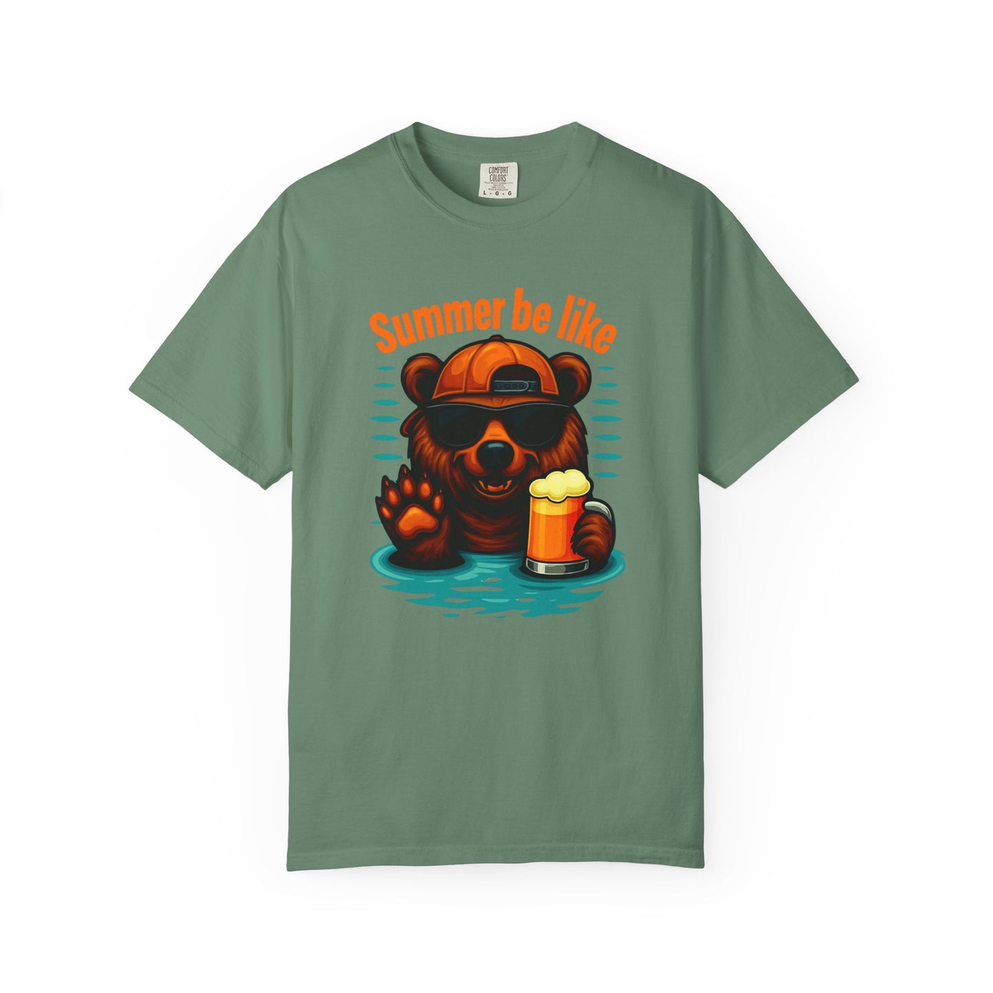 Summer Be Like Bear Shirt, Funny Dad Shirt, Summer Shirt, Mens Boating Shirt, Mens Pool Party Shirt, Camping Shirt, Gift for Him