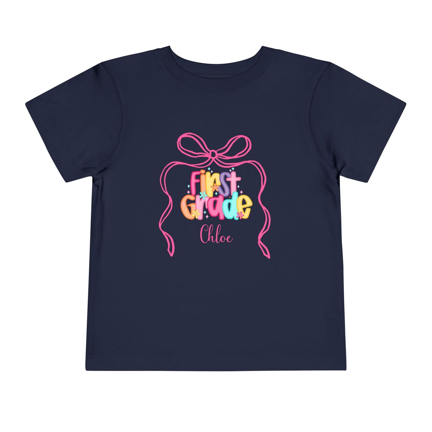 Personalized Girls First Grade Shirt, Custom First Day of School Shirt, Back to School Shirt, Hello First Grade Shirt with Name
