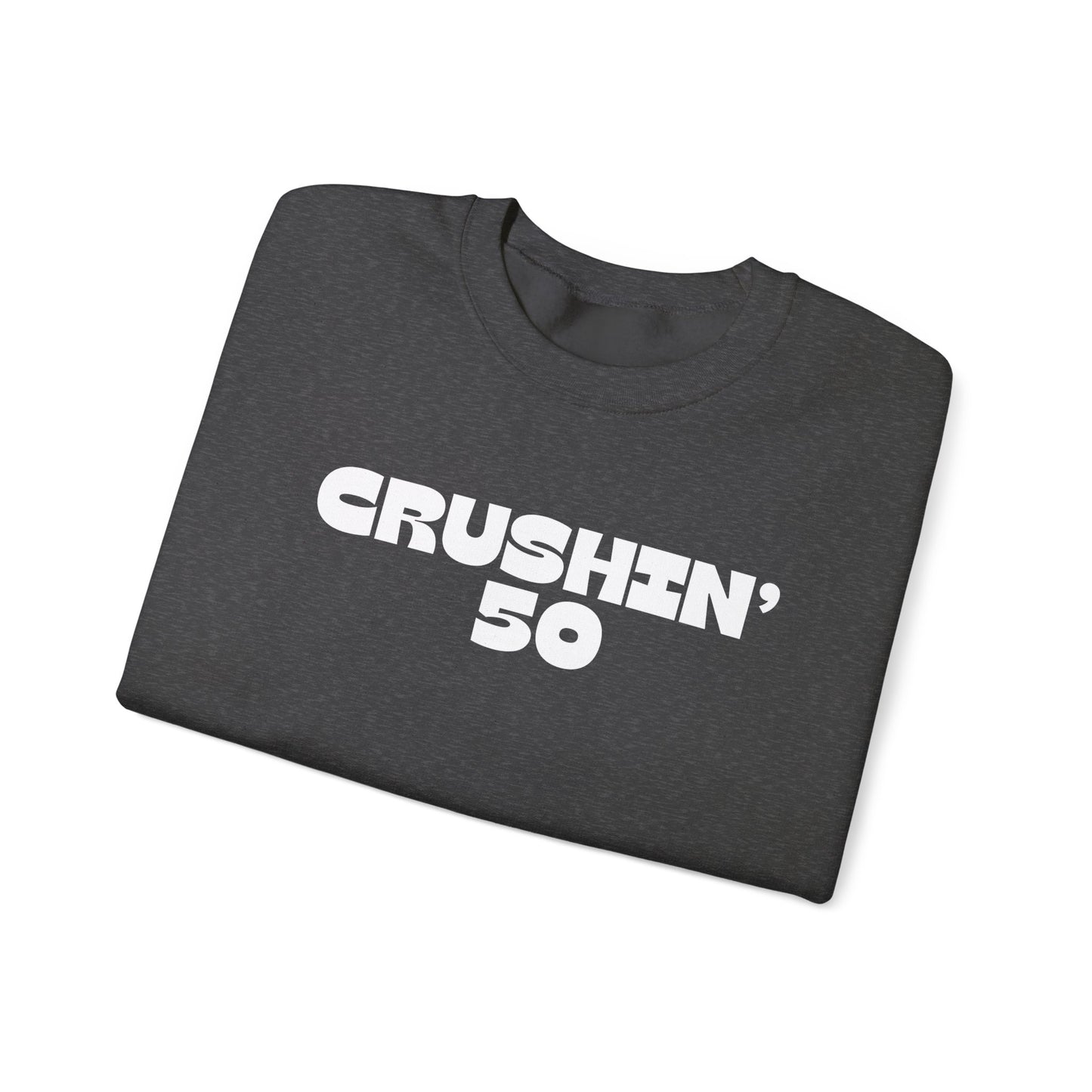 50th Birthday Sweatshirt, Crushin' 50 Crewneck, 50th Birthday gift for Milestone birthday, Vintage 1975 birthday